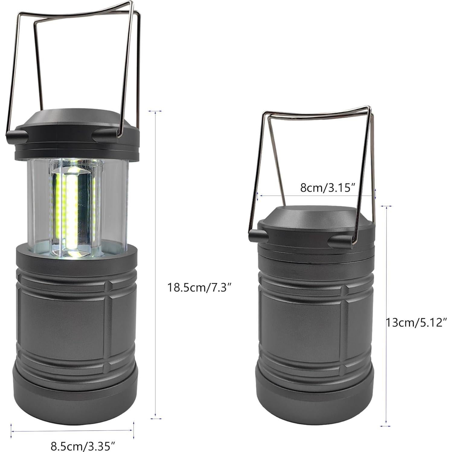 Paquete de 4 Linternas LED ZYUNMALL para Camping y Emergencias