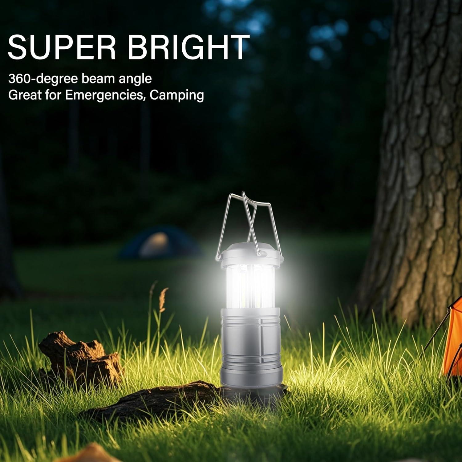 Paquete de 4 Linternas LED ZYUNMALL para Camping y Emergencias