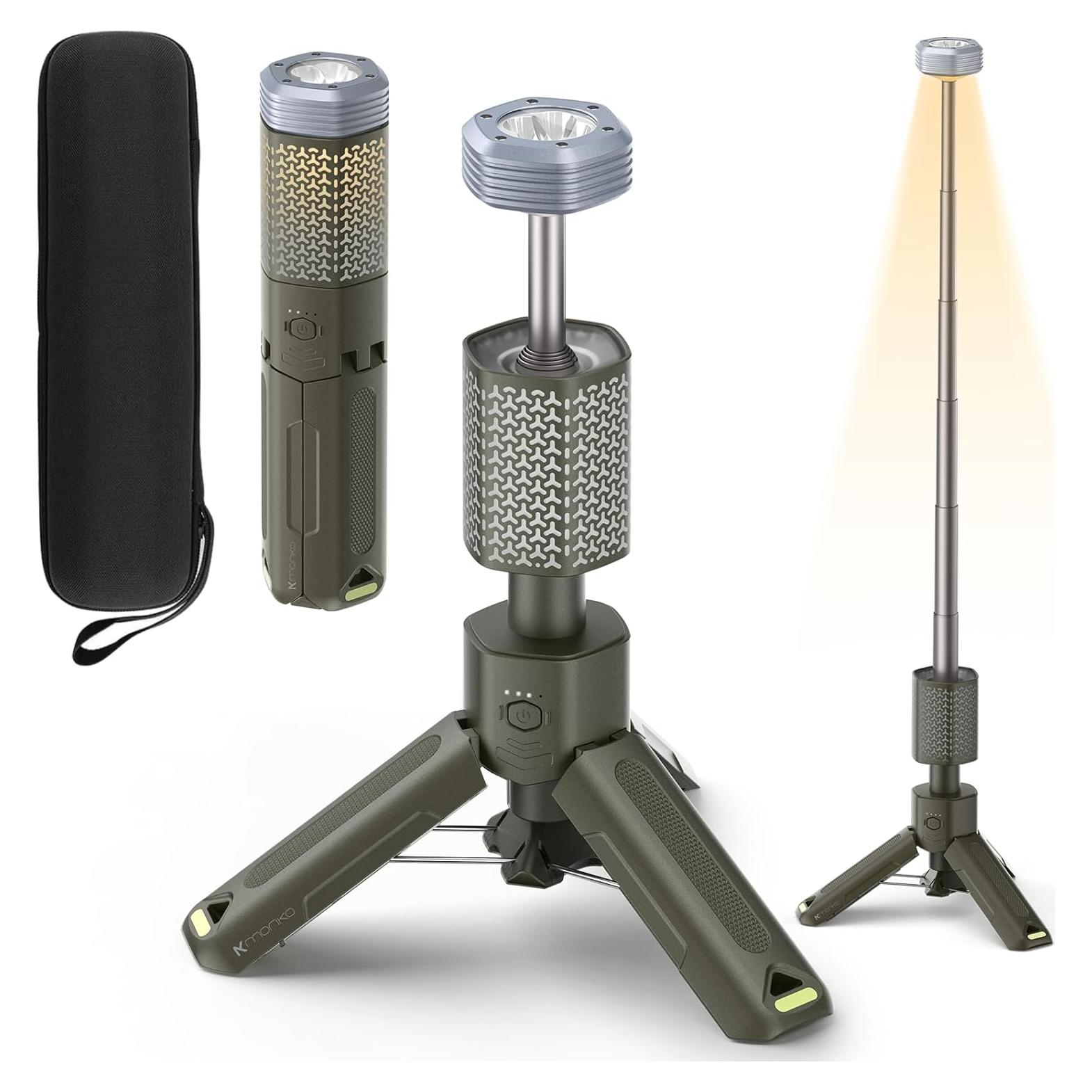 Lámpara de Camping MORIKO Telescópica 10,500mAh IP67 Verde