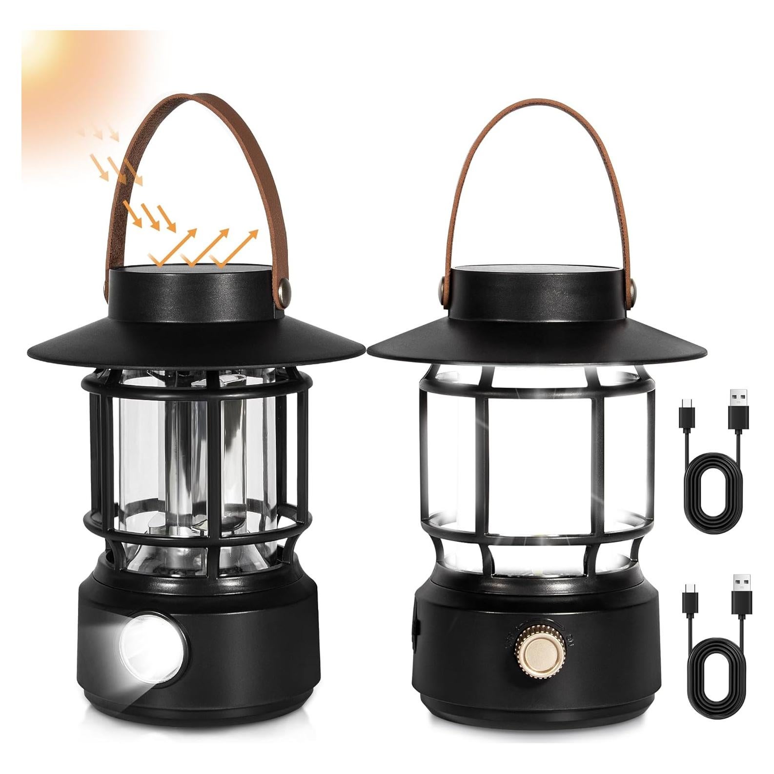 Linterna de Camping TrixHub TH201-2Pack 1000LM Recargable IPX5