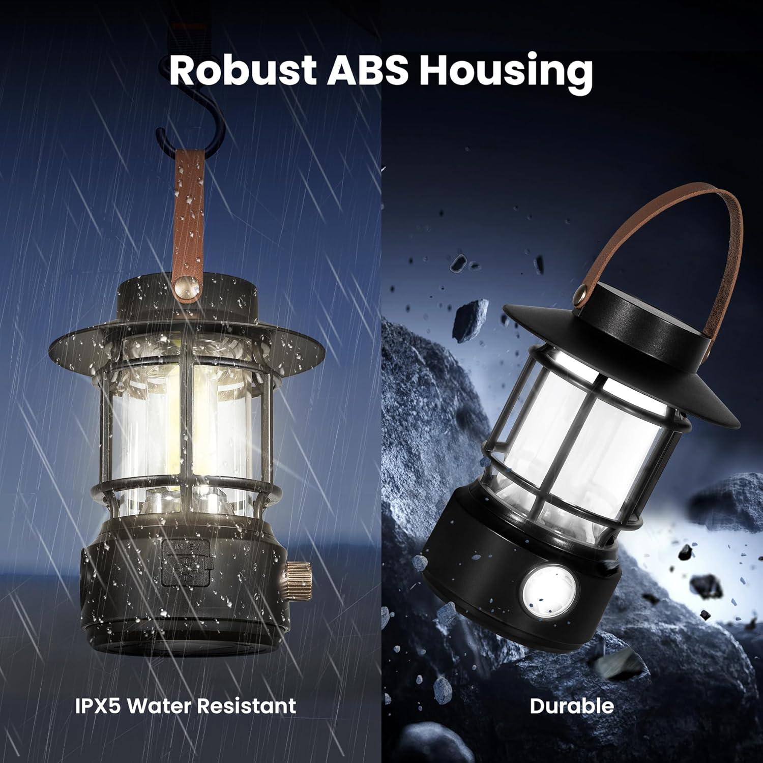 Linterna de Camping TrixHub TH201-2Pack 1000LM Recargable IPX5