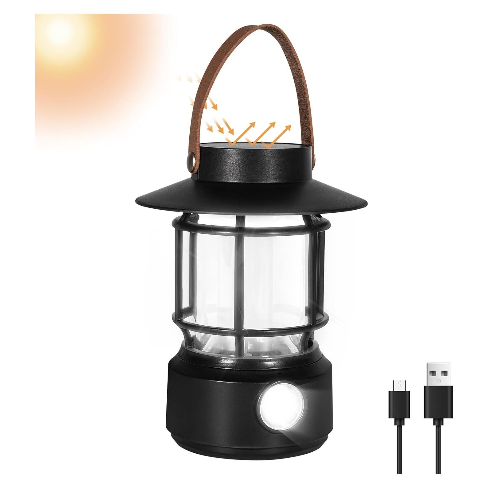 Linterna de Camping Solar TrixHub TH201 1000LM Impermeable