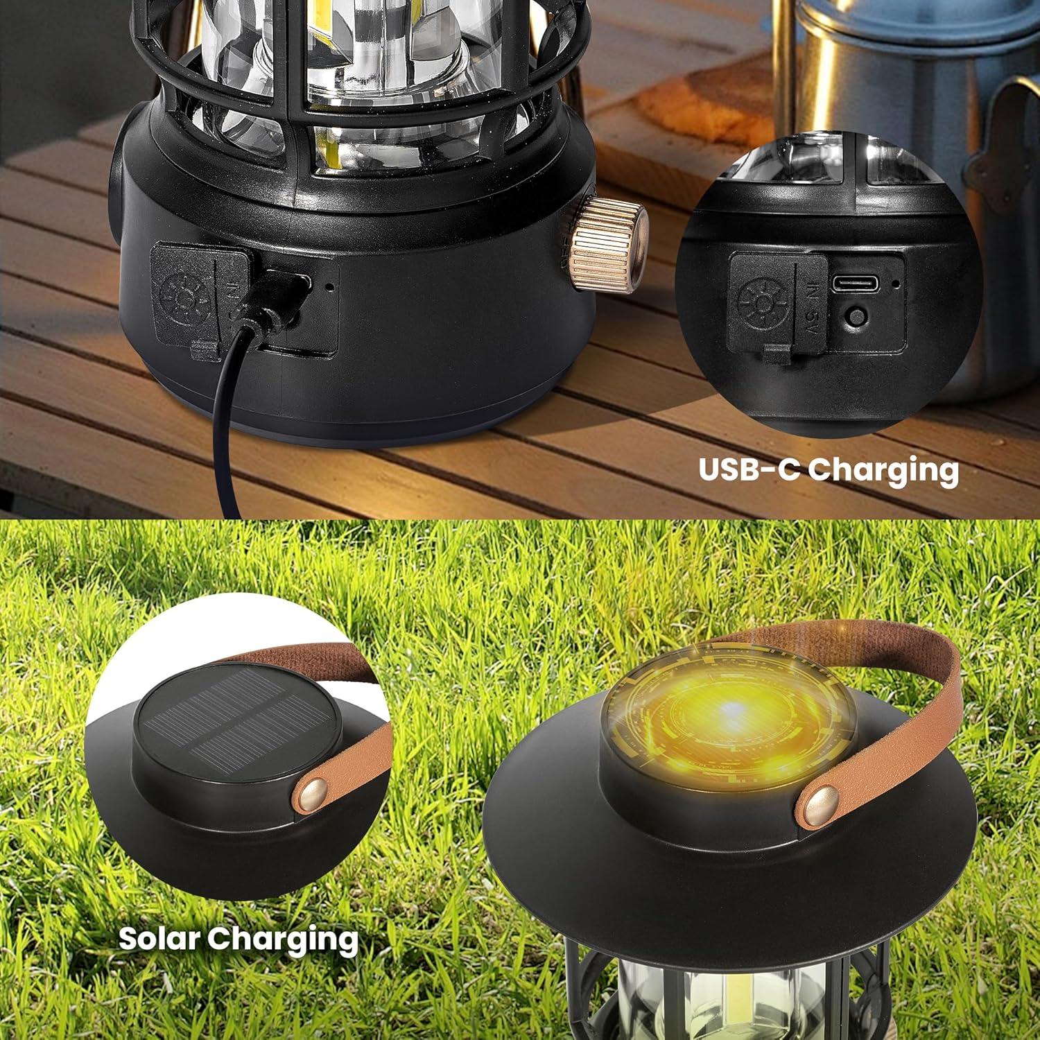 Linterna de Camping Solar TrixHub TH201 1000LM Impermeable