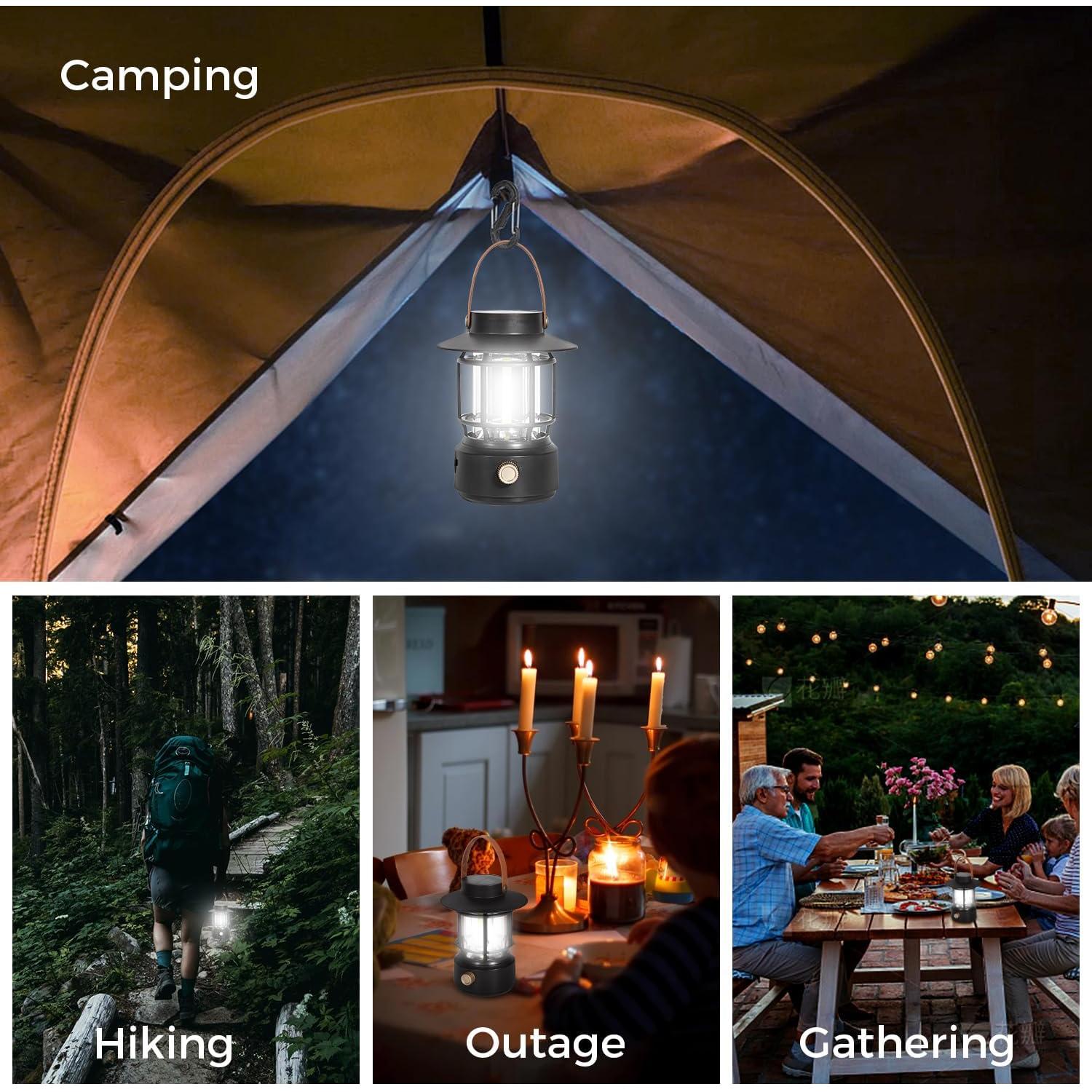 Linterna de Camping Solar TrixHub TH201 1000LM Impermeable