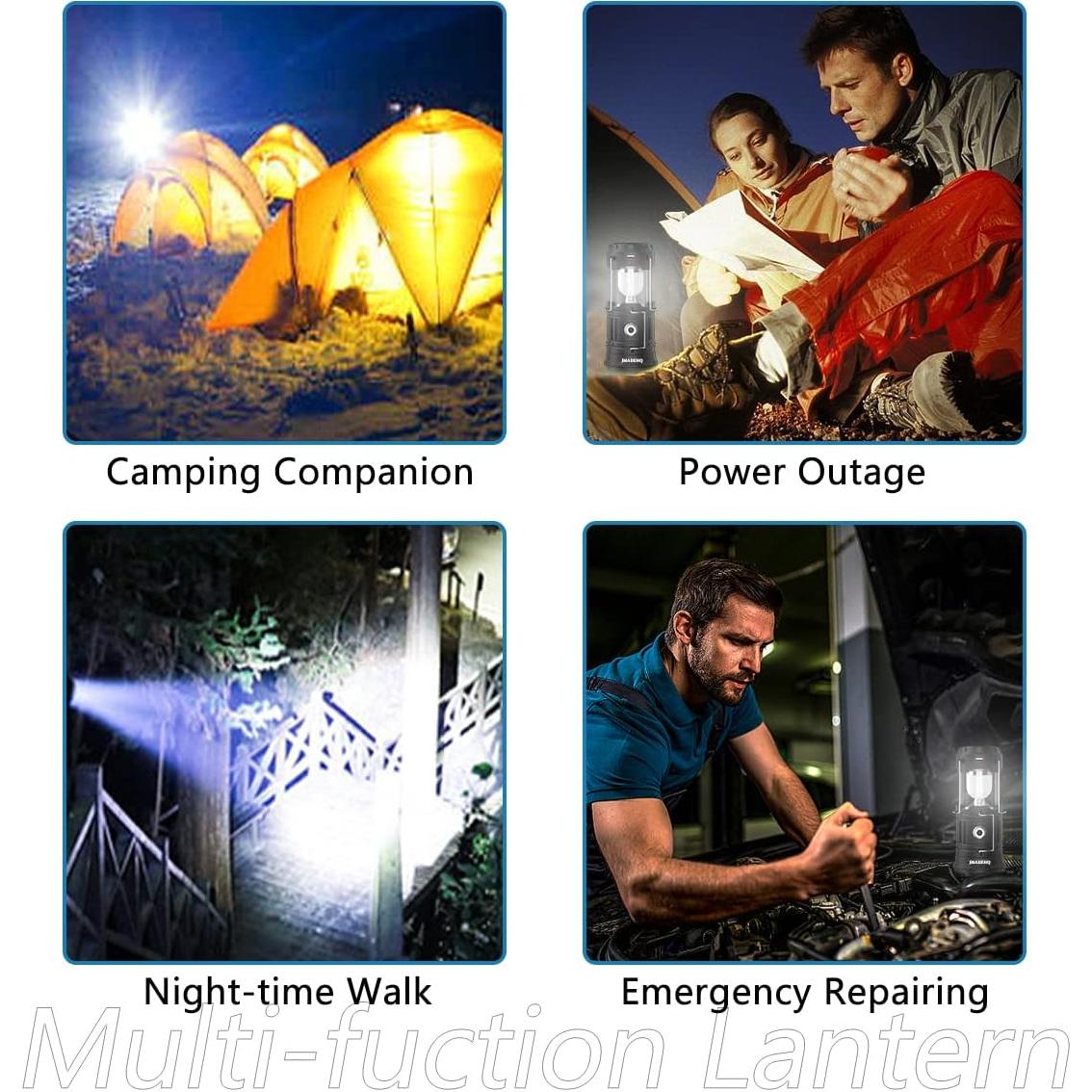 Linterna Solar LED RXMYO Recargable USB para Camping 2023