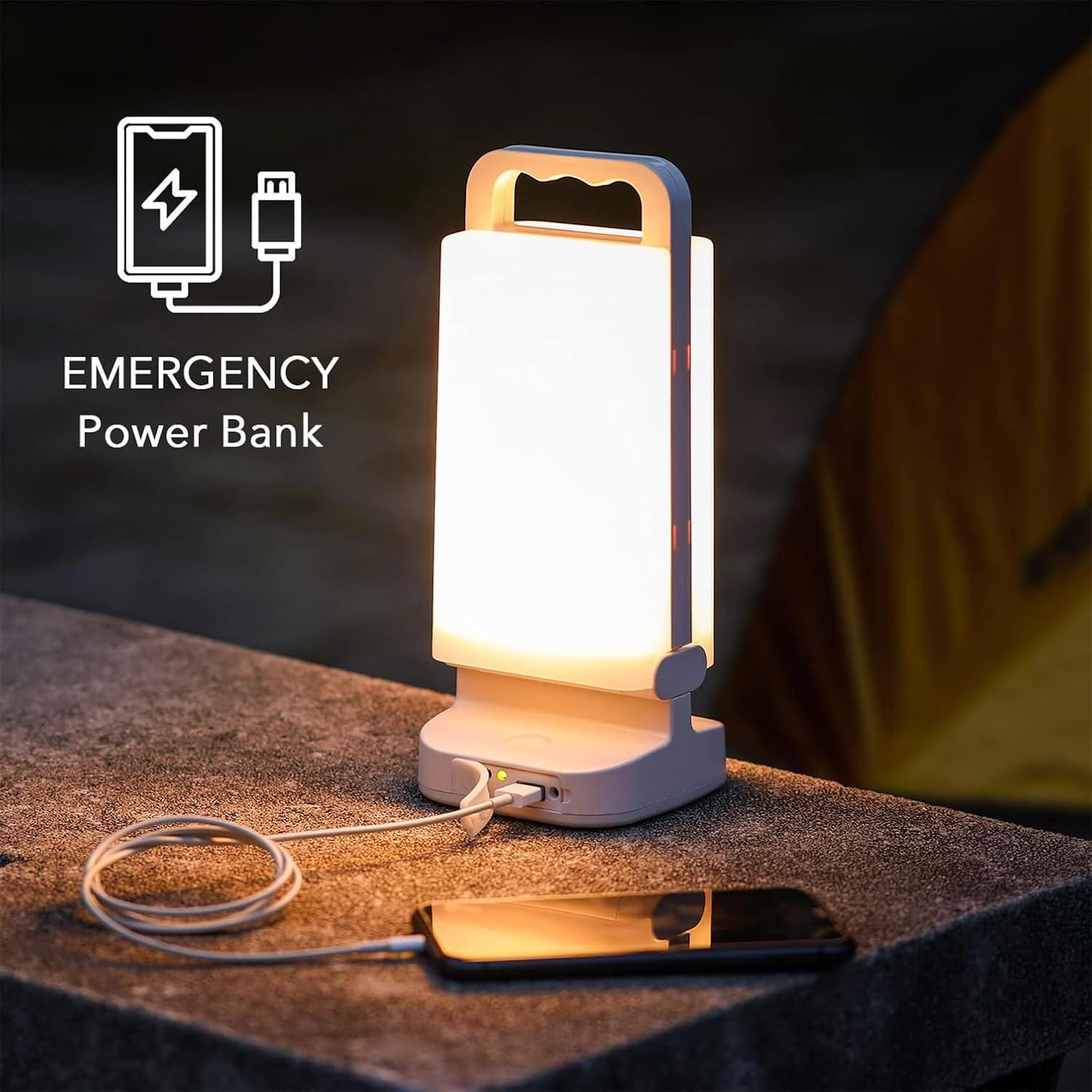 Linterna Solar Lepwings 6000mAh 2 Paquete - Luz Camping Emergencia