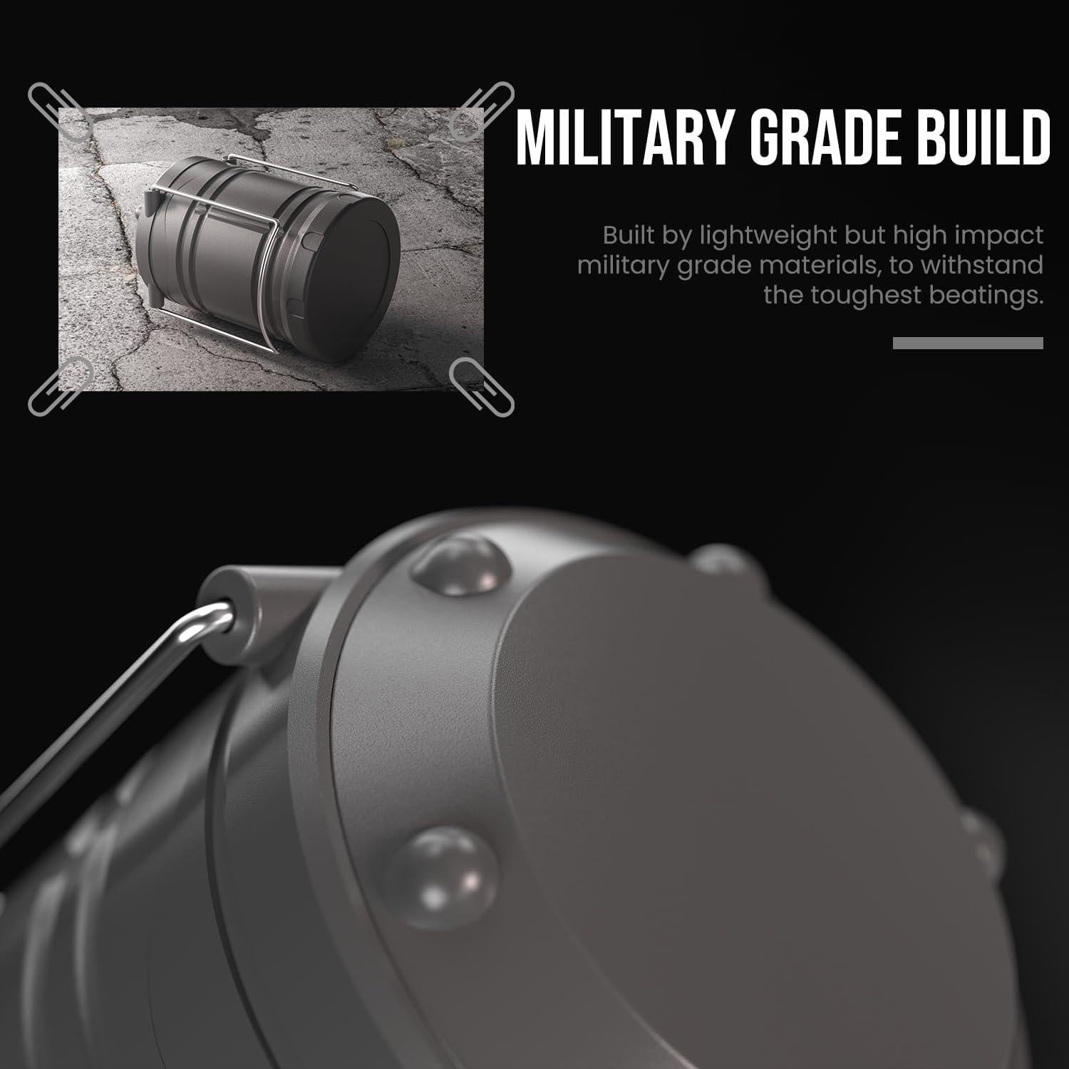 Linterna LED Camping Lichamp 8 Pack 350 Lúmenes Plegable