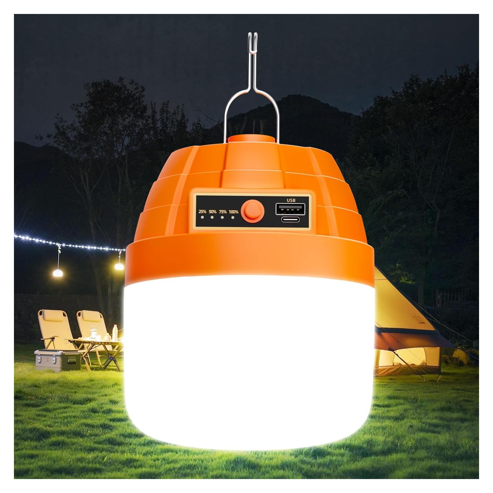 Linterna LED recargable Bullishman 3000LM 10000mAh camping