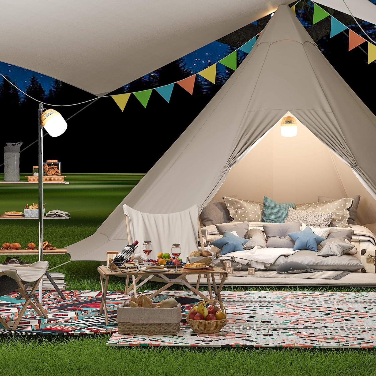 Linterna LED recargable Bullishman 3000LM 10000mAh camping