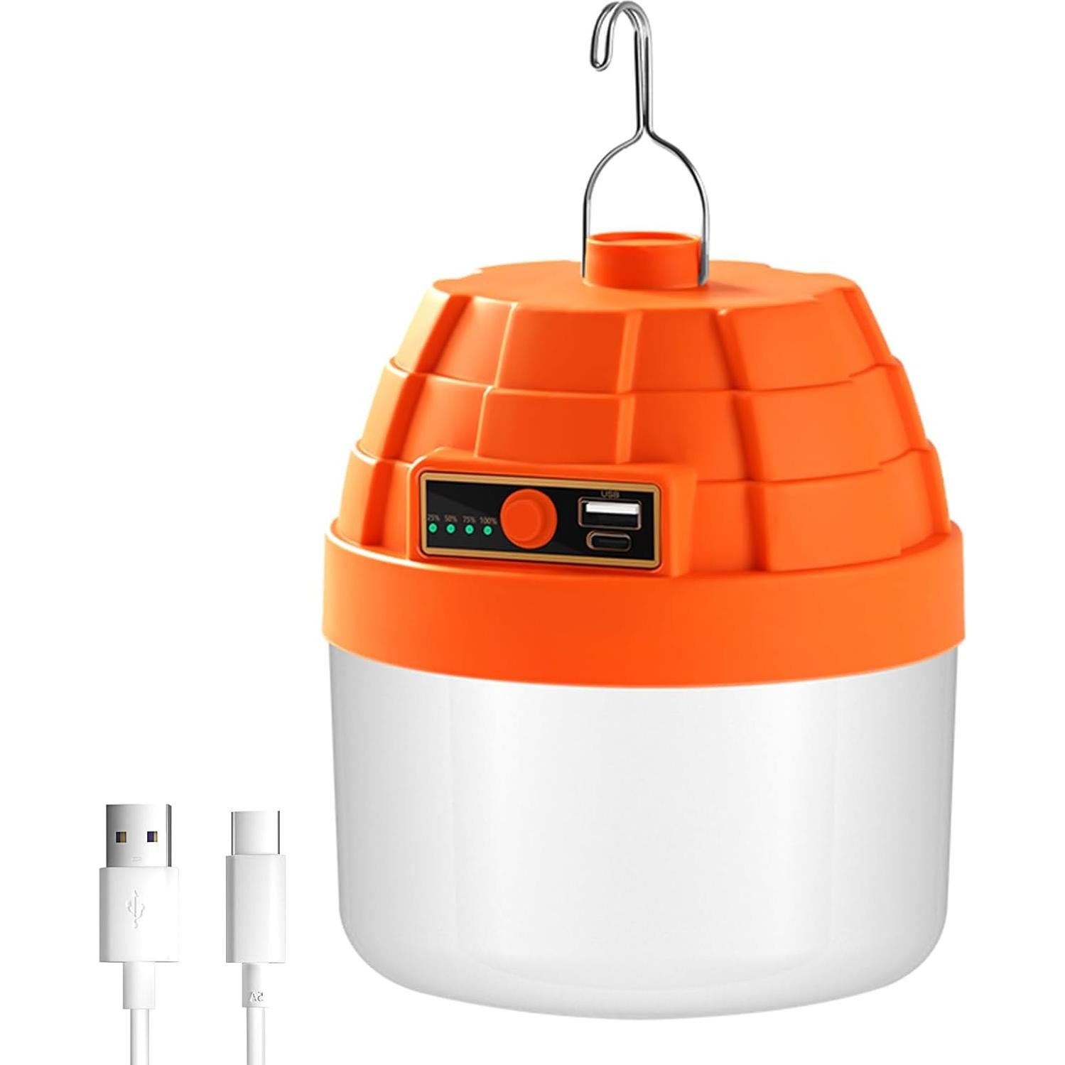 Linterna LED recargable Bullishman 3000LM 10000mAh camping