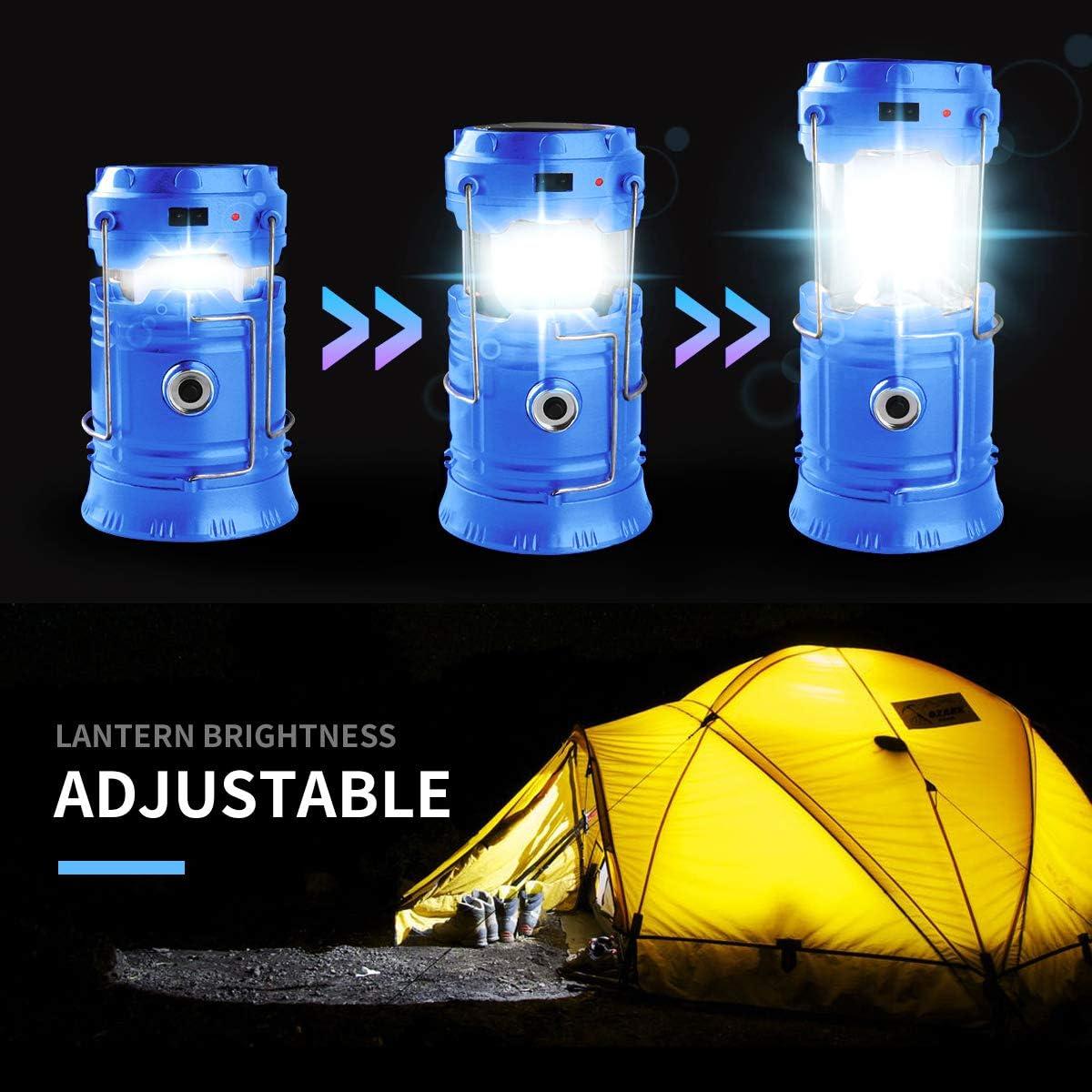 Linterna de Camping LED Censinda 5800 Solar y Recargable Azul