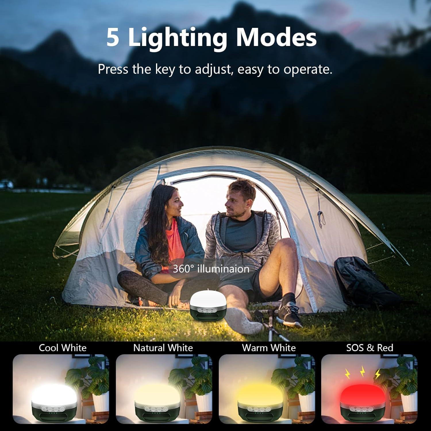 Linterna de Camping LED JOYEKY 8400mAh RGB Impermeable