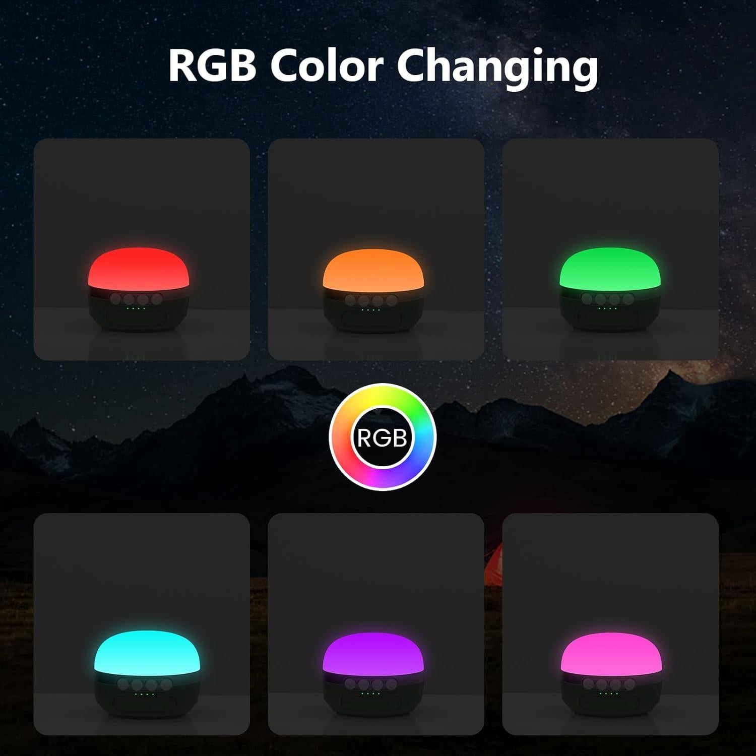 Linterna de Camping LED JOYEKY 8400mAh RGB Impermeable