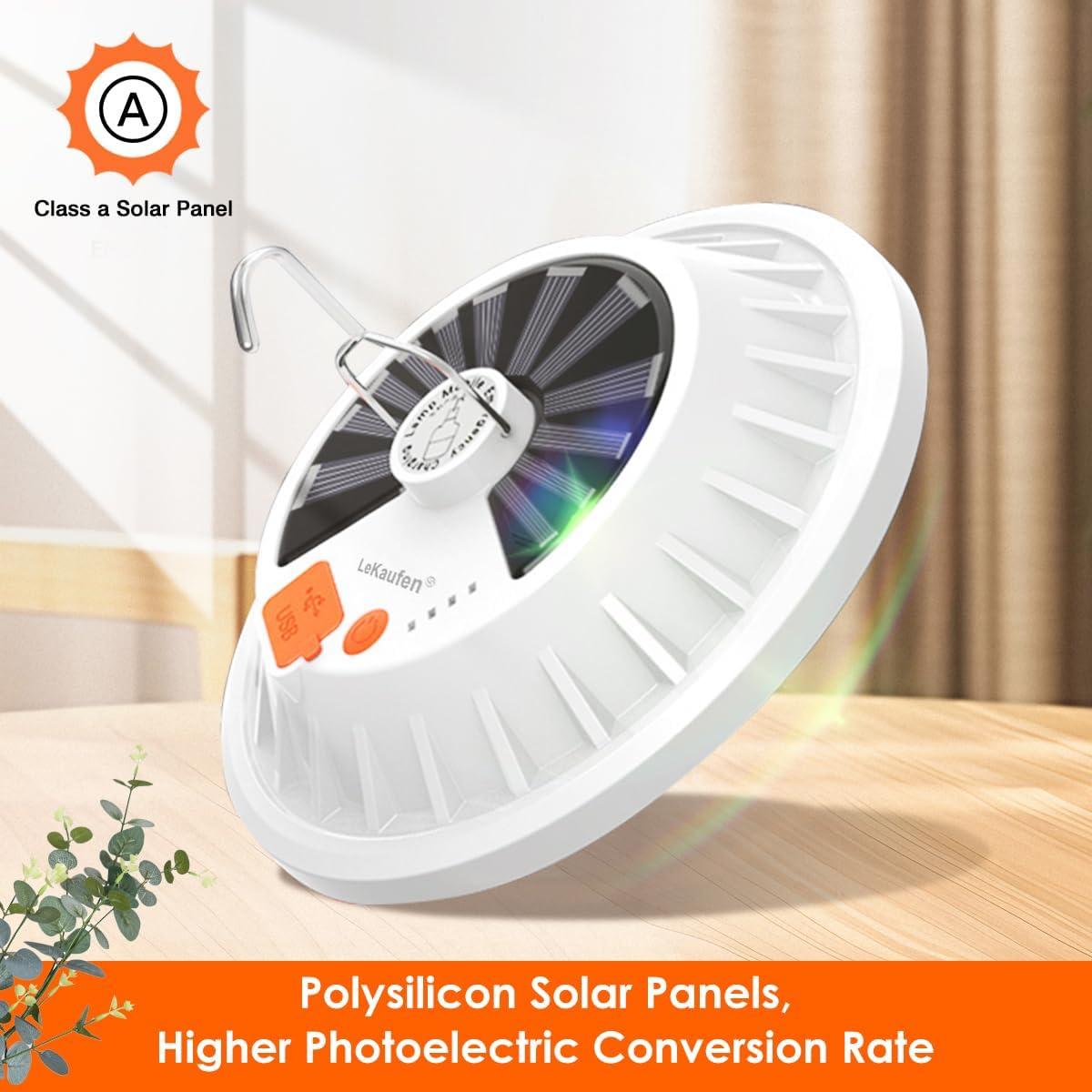 Linterna de Camping Solar H8167 4000LM LED Recargable IPX4