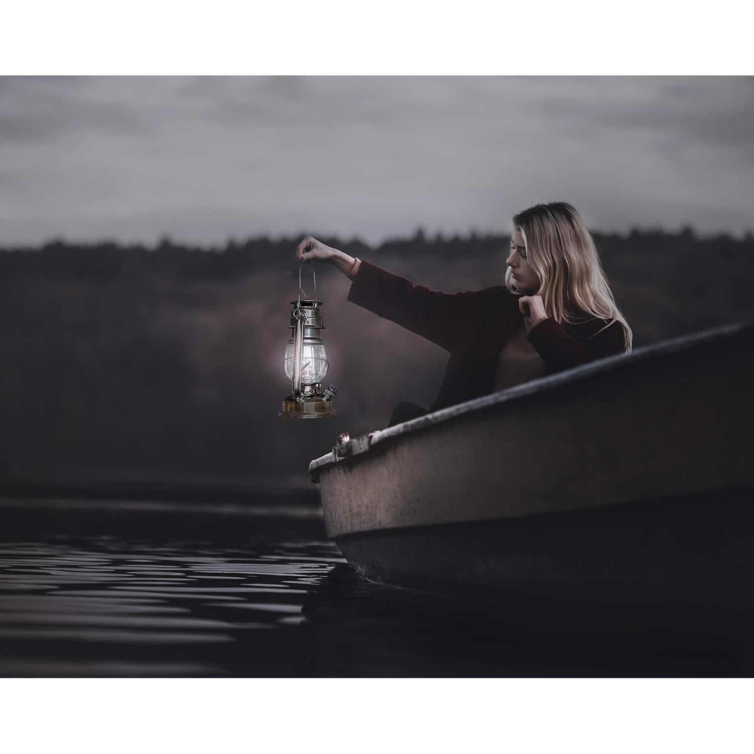 Linterna Vintage LED YAKii Colgante Metal 12 LED Luz Fría