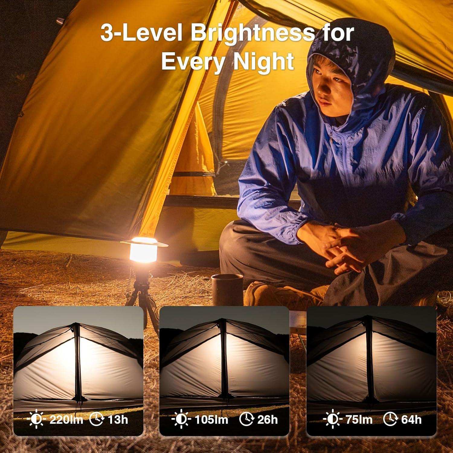 Linterna LED de Camping OneTigris 4500mAh Impermeable 64h