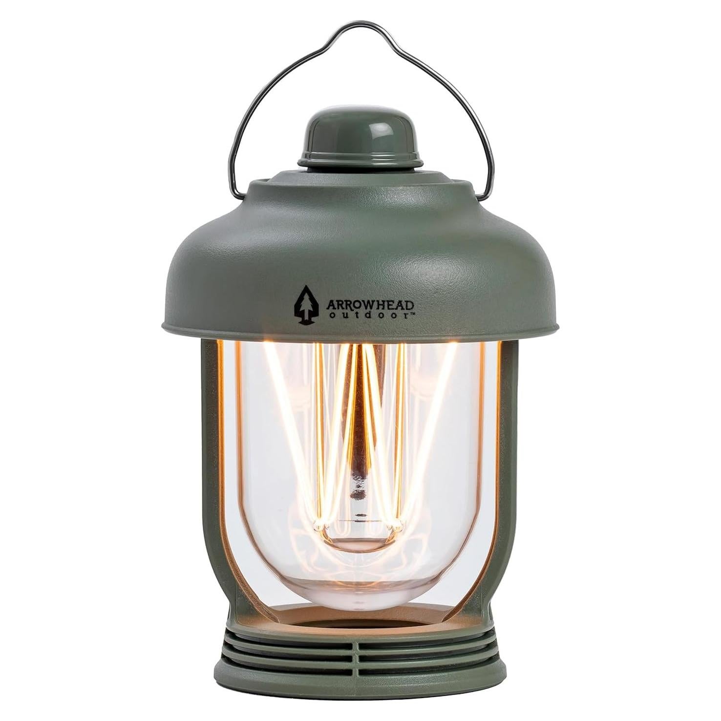 Linterna LED de Camping Arrowhead 280 Lúmenes USB-C Verde