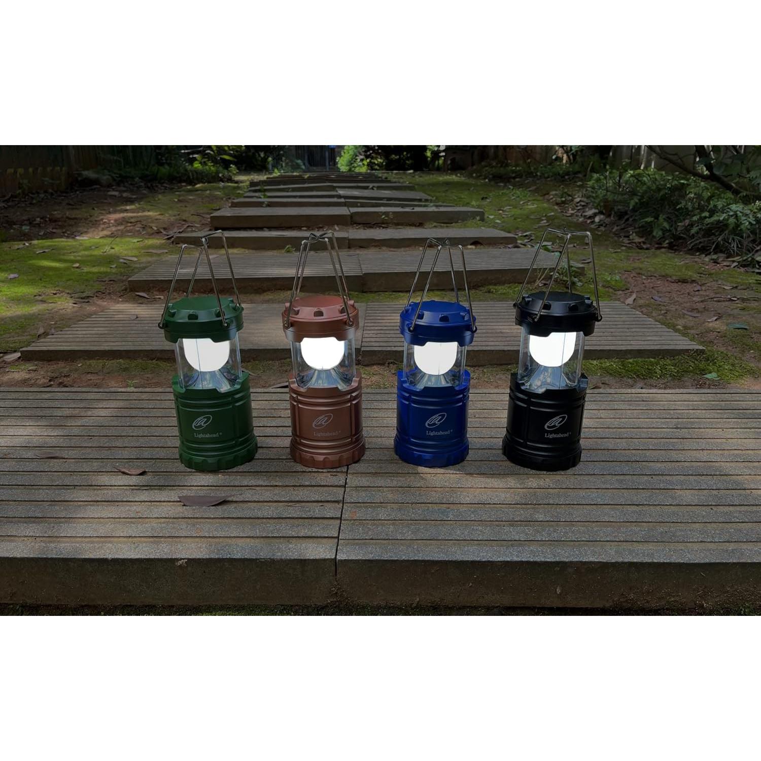 Linterna LED portátil Lightahead, juego de 4 colores, 146 lúmenes