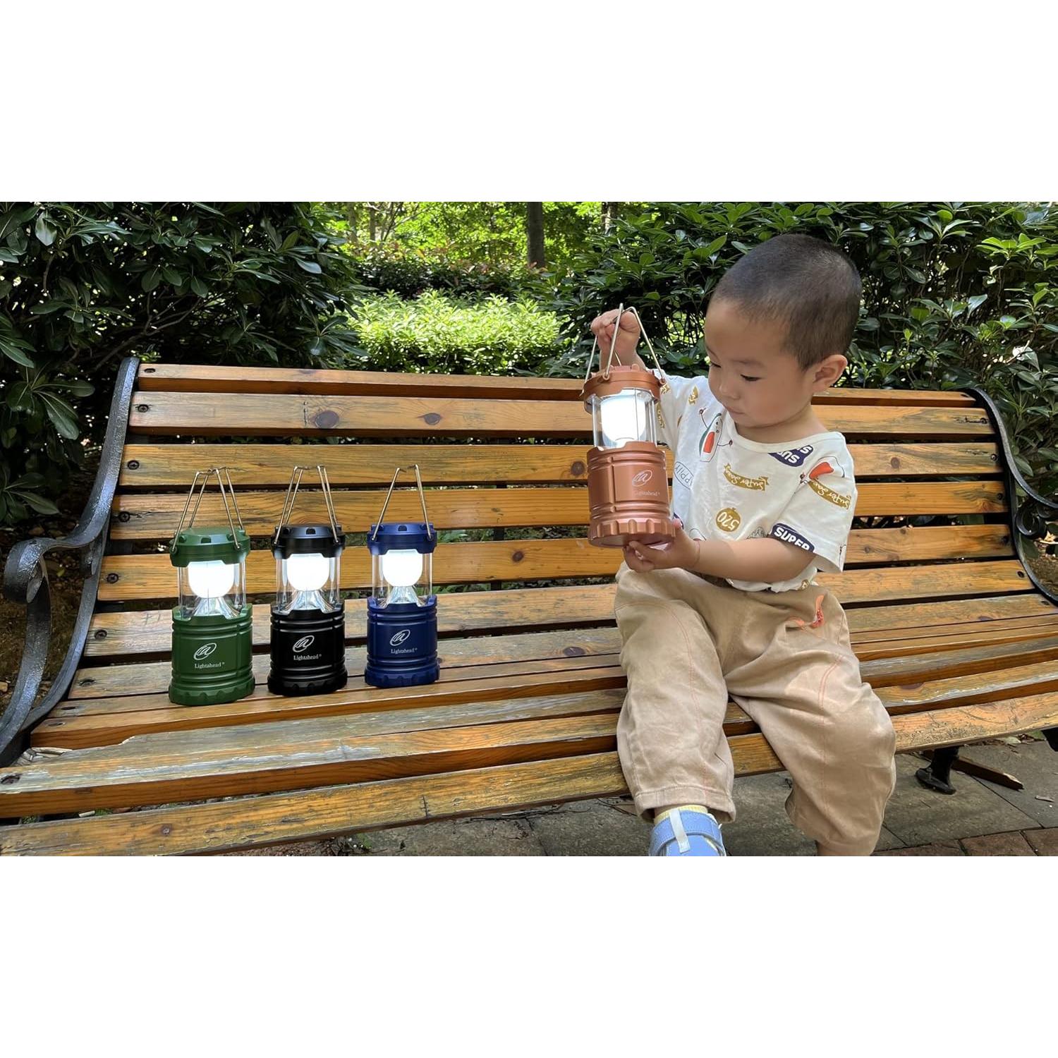 Linterna LED portátil Lightahead, juego de 4 colores, 146 lúmenes