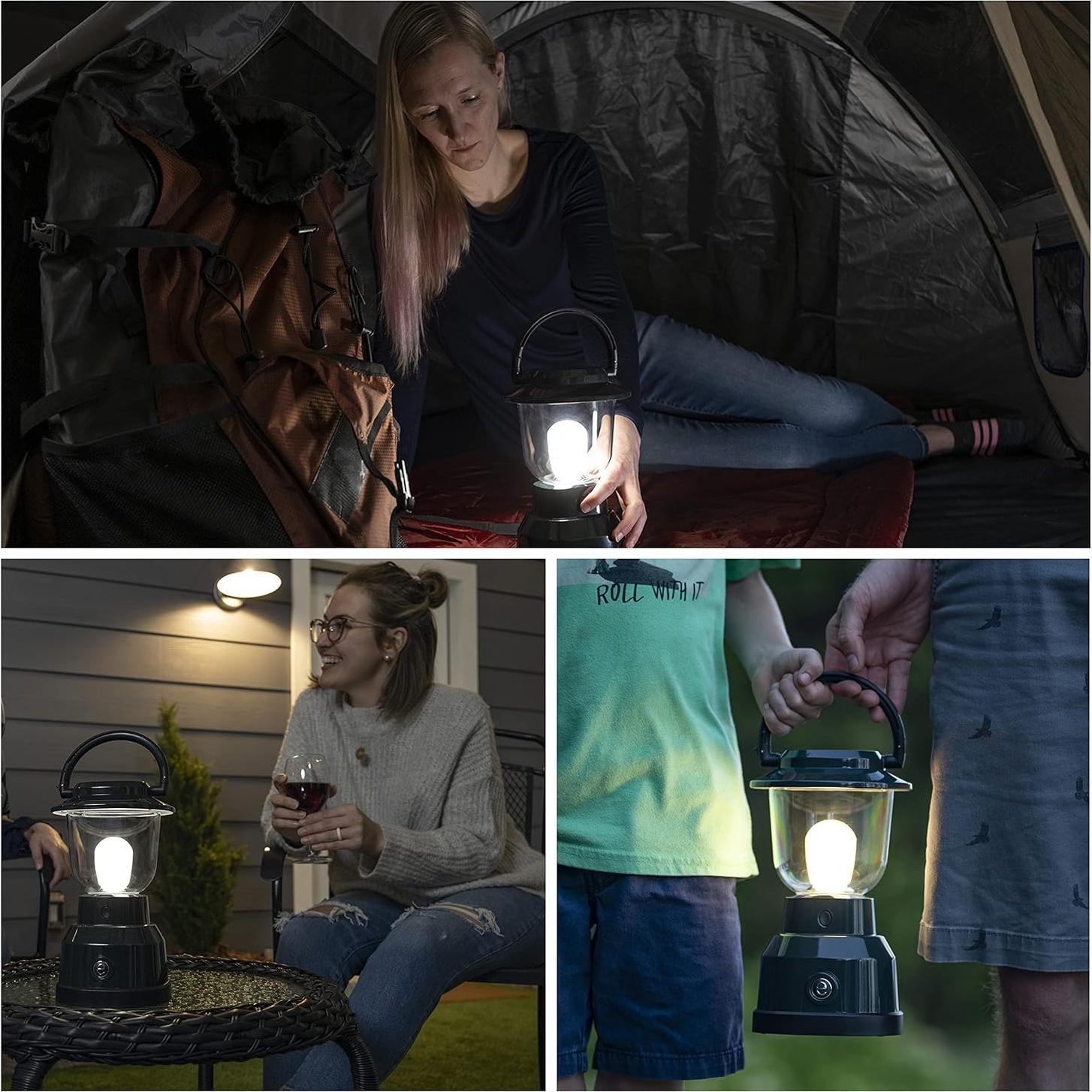 Linterna LED Enbrighten 500 Lúmenes 180 Horas Verde