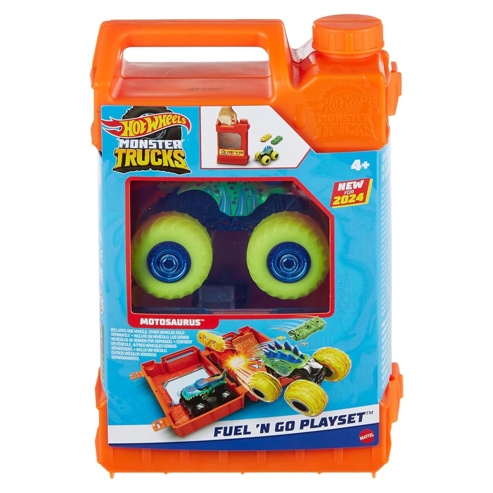 Pista Hot Wheels Monster Trucks HXT04 con Tanque y 2 Coches