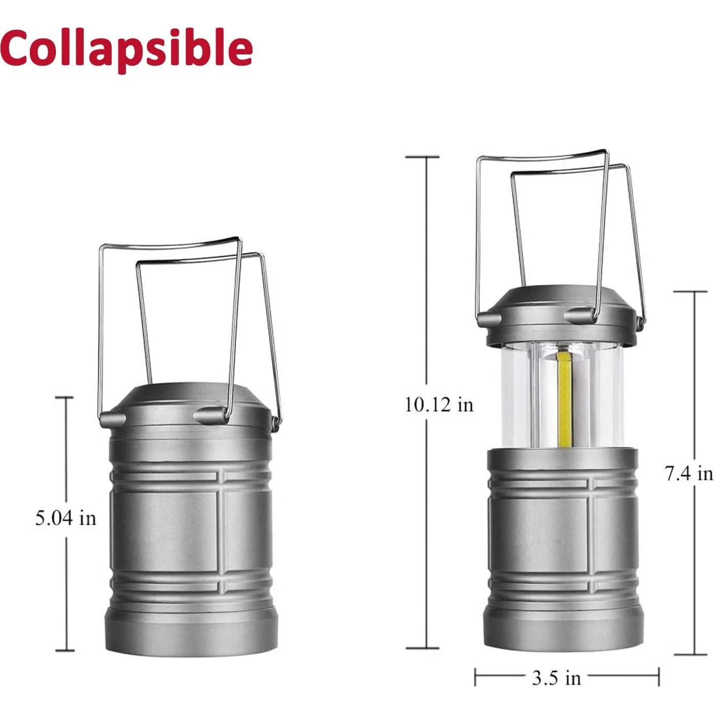 Linterna de Camping LED XYSRZ Plegable Ultra Brillante 4 Unidades