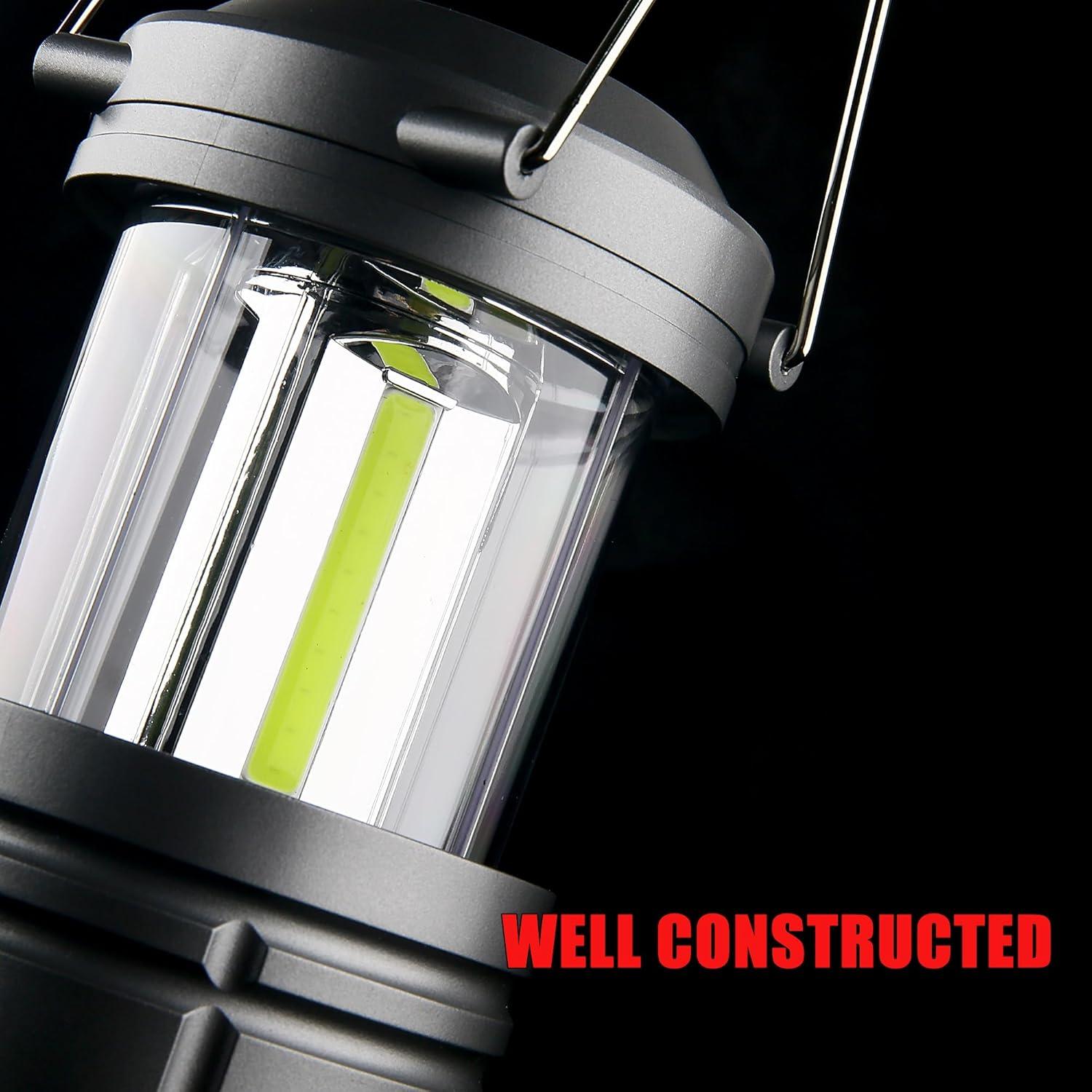 Linterna de Camping LED XYSRZ Plegable Ultra Brillante 4 Unidades