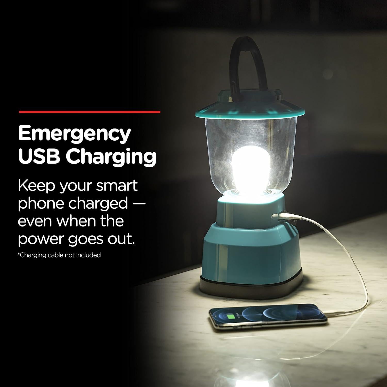 Linterna de Camping LED Enbrighten Grande 800 Lúmenes USB