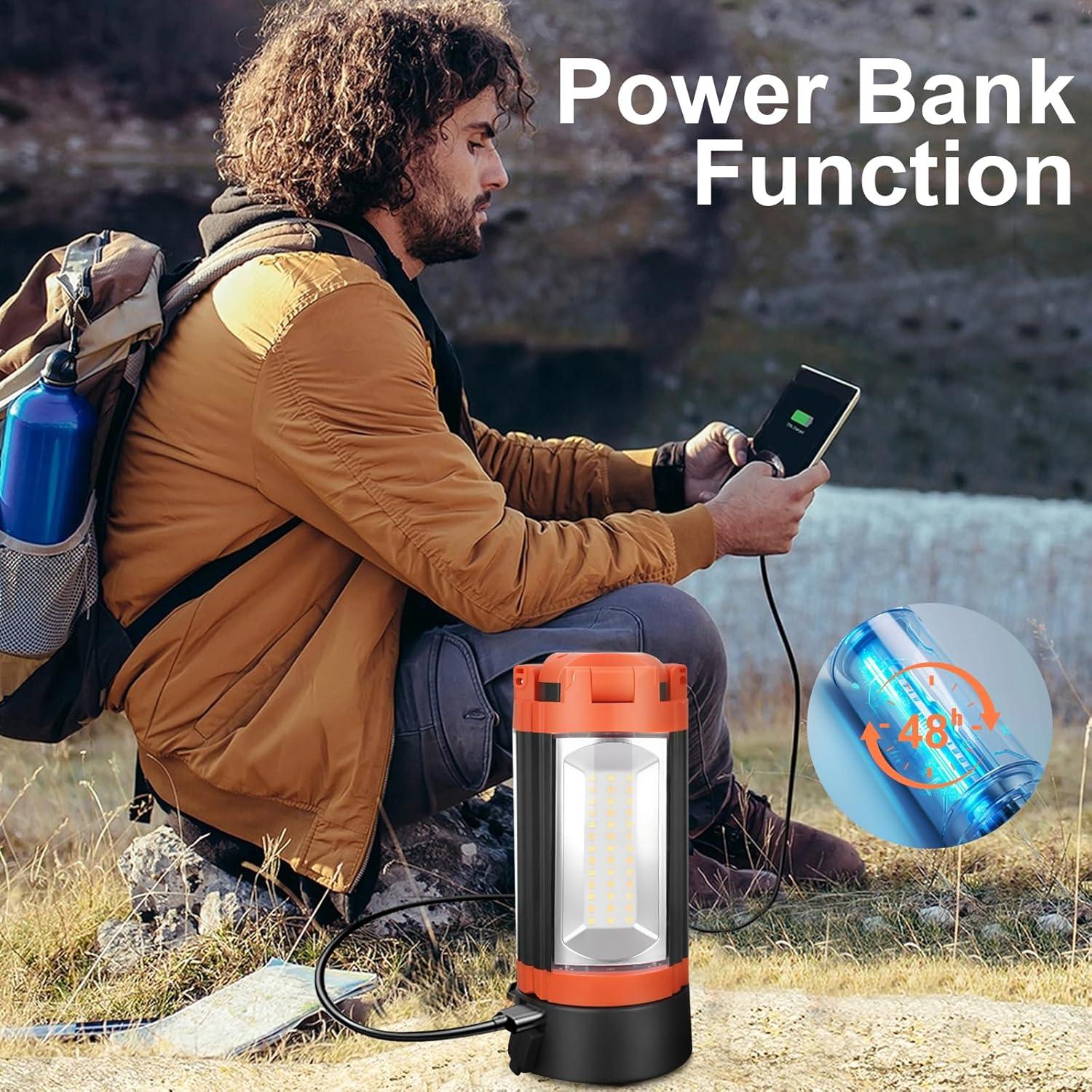 Luz de Camping Recargable Senduzll01 5000LM 100W USB-C 48H