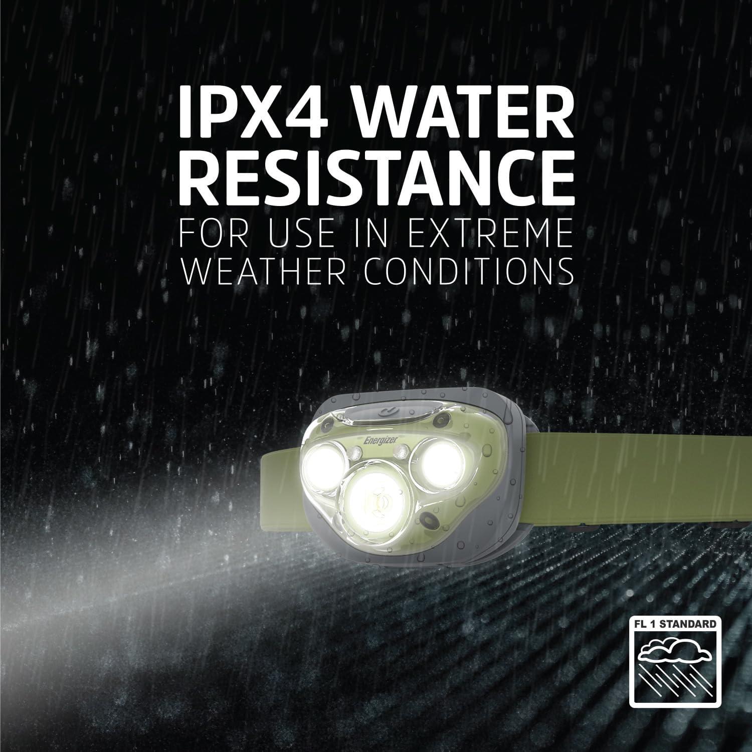 Linterna Frontal Energizer Vision HD+ LED 260 Lúmenes IPX4