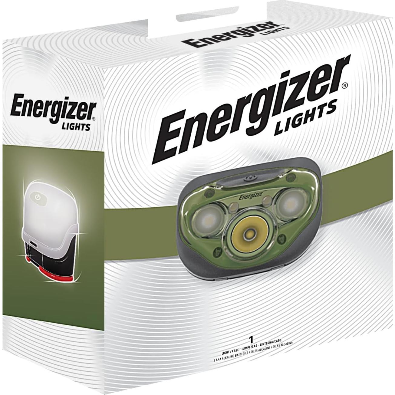Linterna Frontal Energizer Vision HD+ LED 260 Lúmenes IPX4