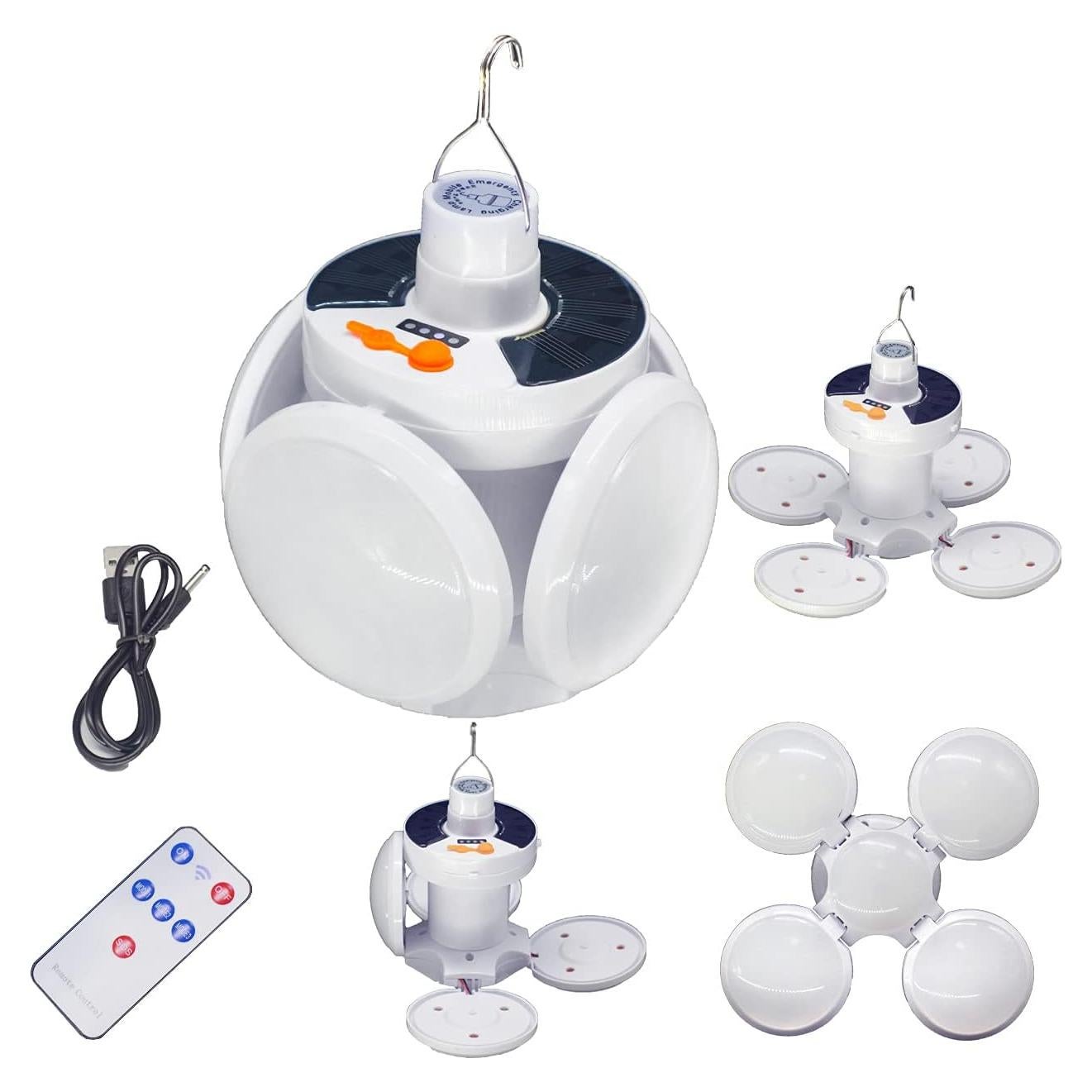 Linterna Solar Colapsable SIRUITRONGER 45 LEDs 4000mAh USB