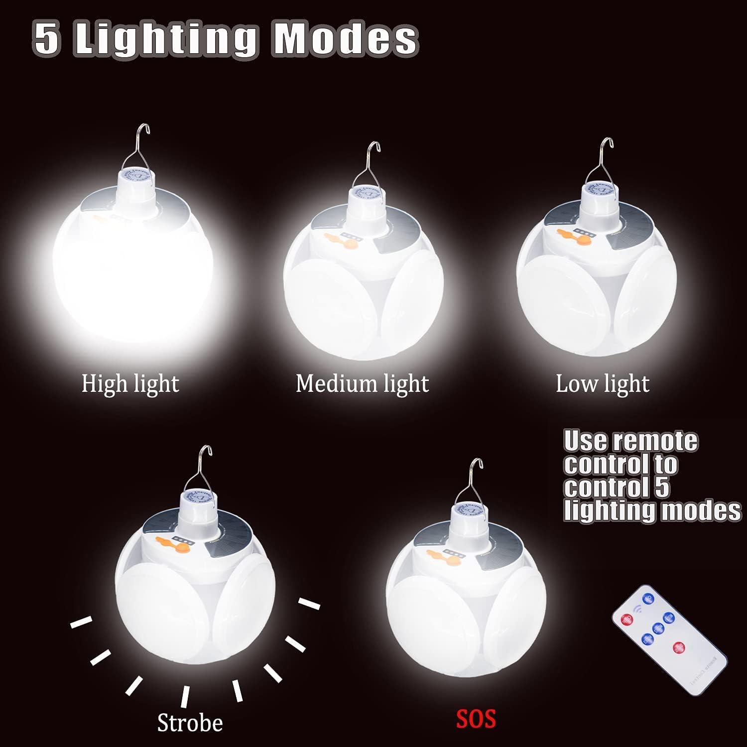 Linterna Solar Colapsable SIRUITRONGER 45 LEDs 4000mAh USB