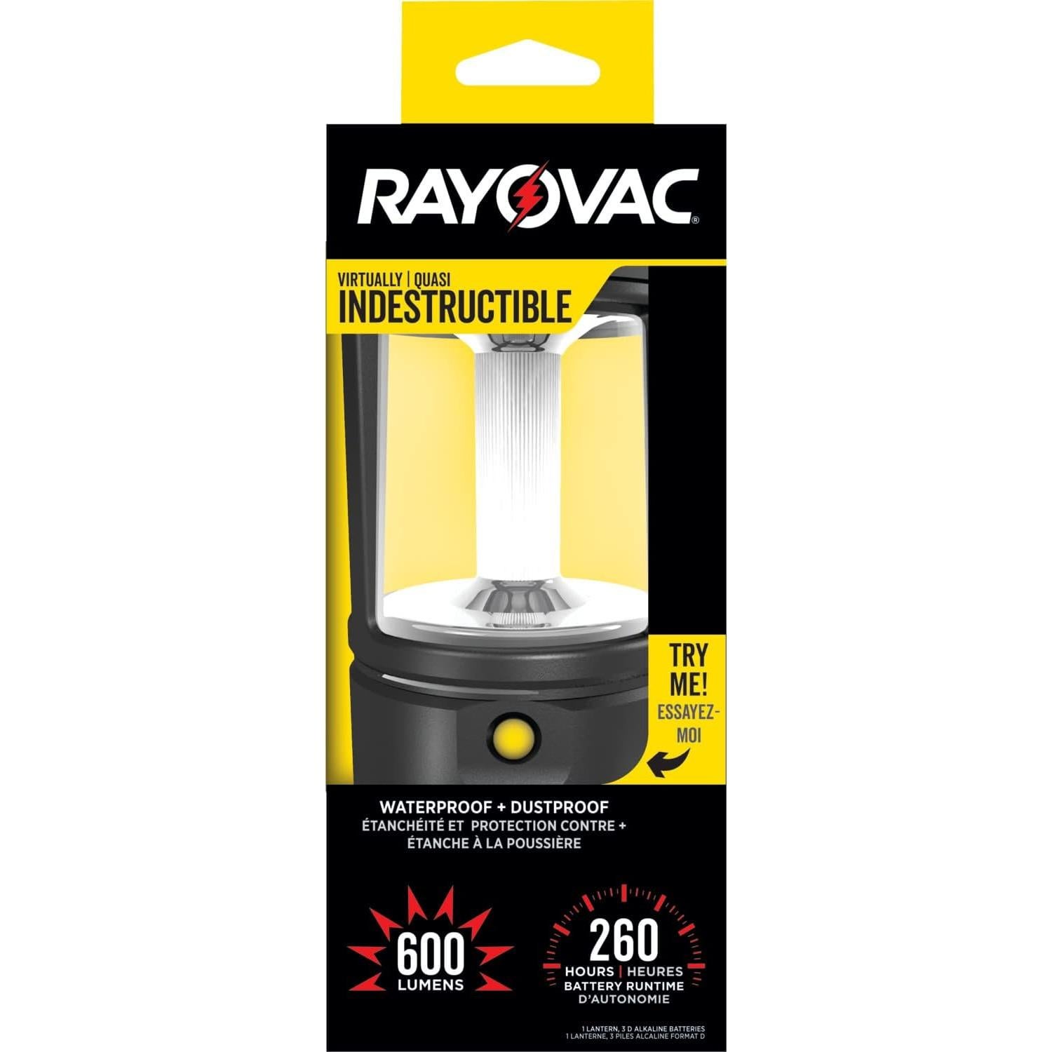 Linterna LED Rayovac DIYLN3D-BA 600 Lúmenes Impermeable