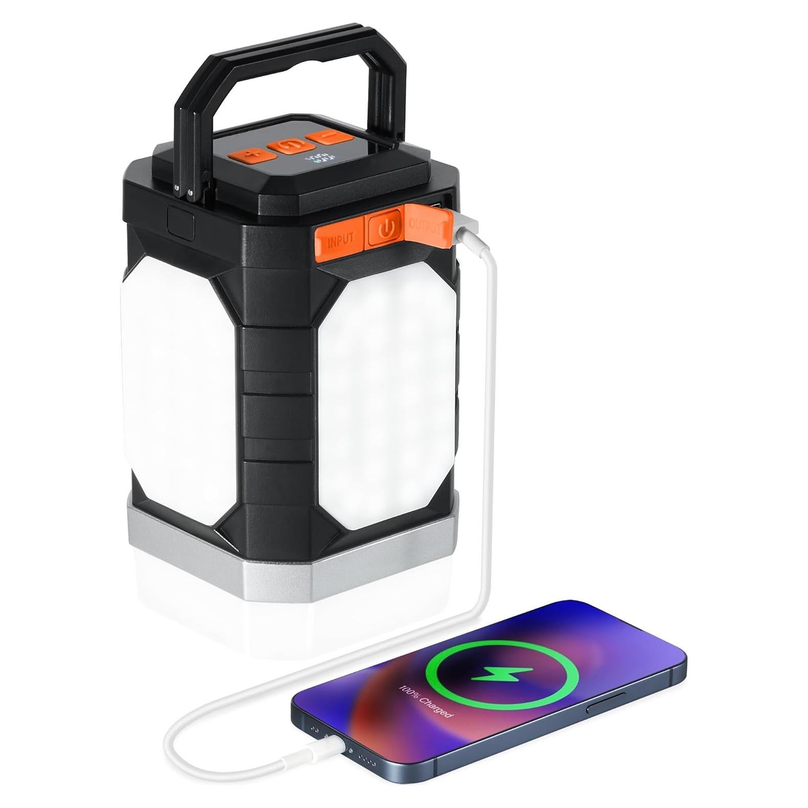 Linterna LED de Camping Sinvitron 30,000mAh 1000 Lúmenes IPX5