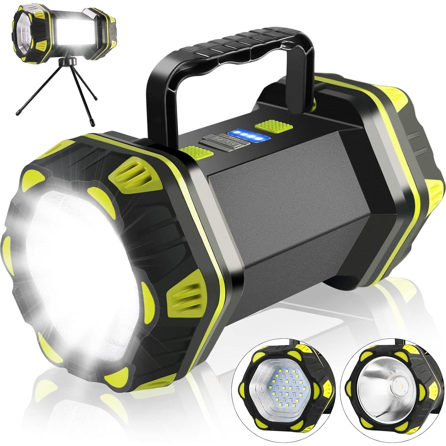 Linterna de Camping LED Recargable PSDRIQQ 1500LM Impermeable