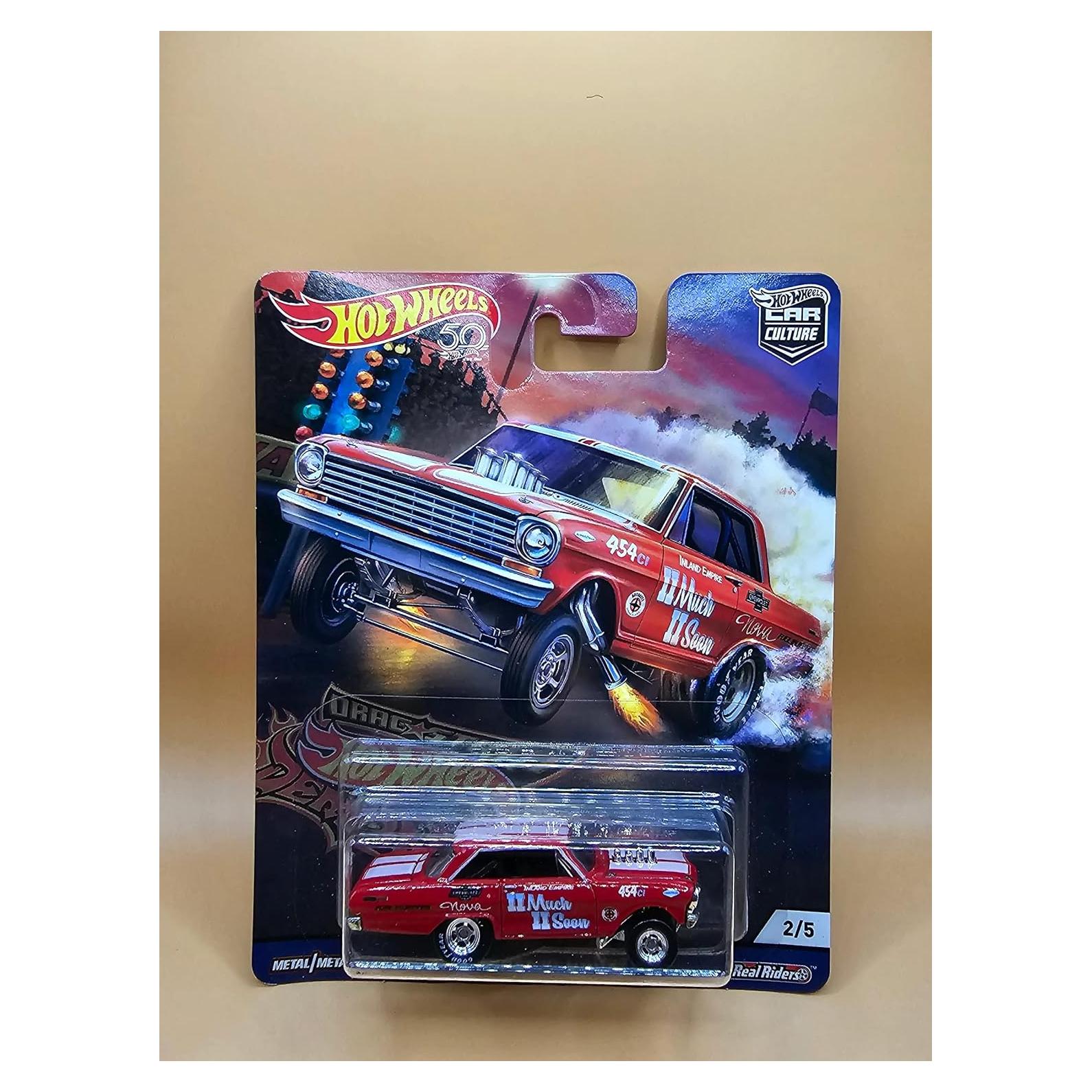 Vehículo a Escala 1:64 Chevy Nova Hot Wheels Colección Premium