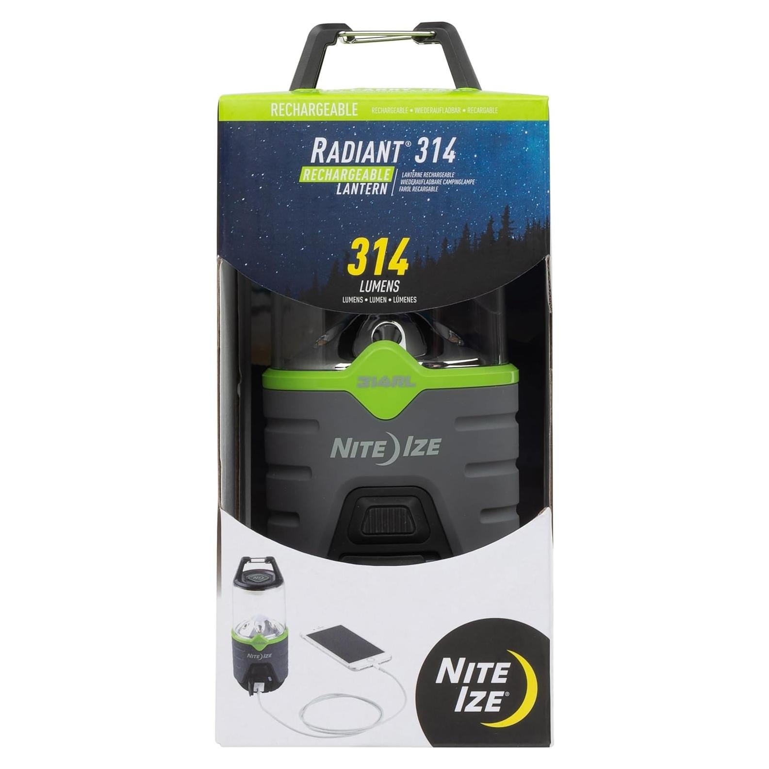 Linterna LED Recargable Nite Ize Radiant 314 - 314 Lúmenes