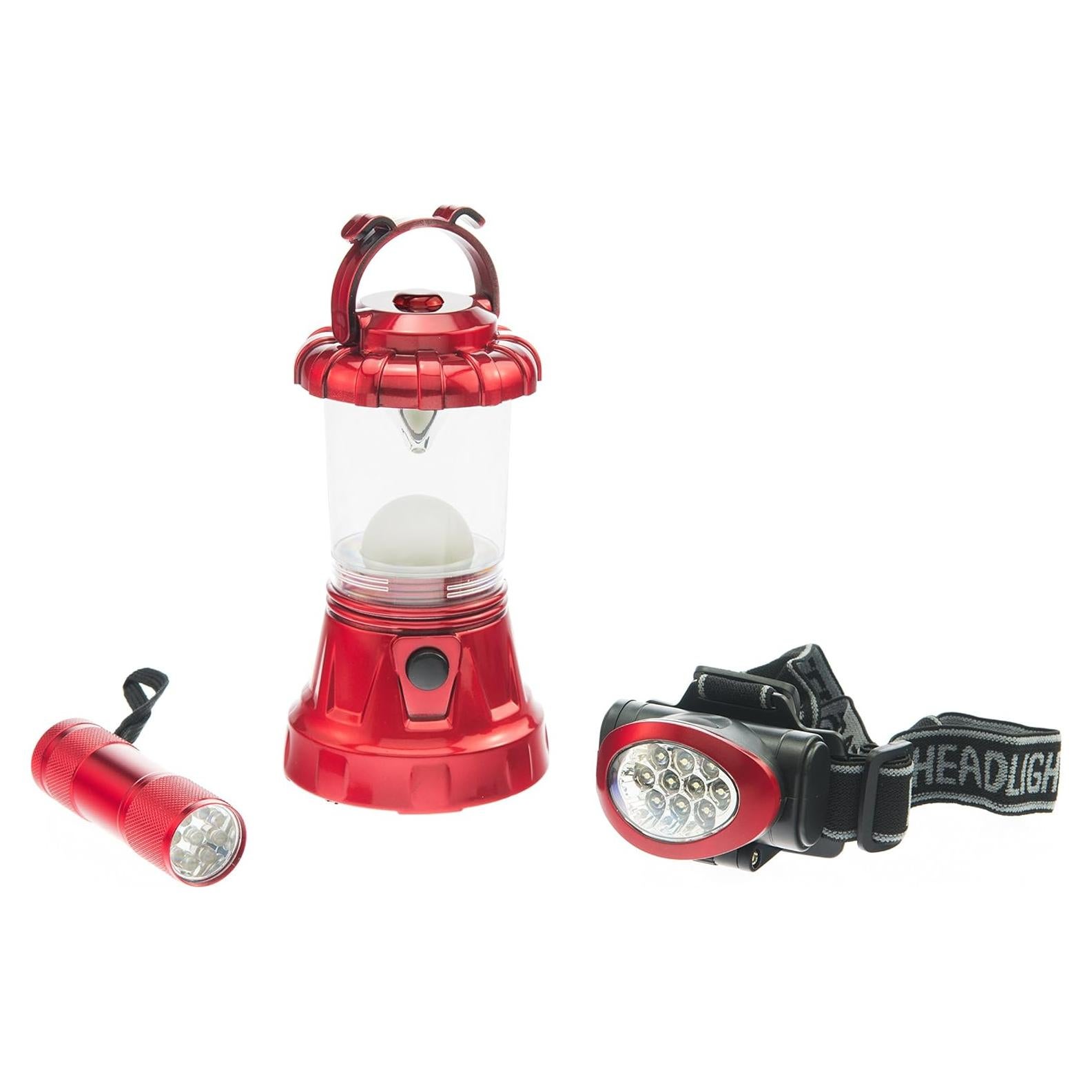 Conjunto de luces de camping SE FL806-3RR - 3 piezas LED