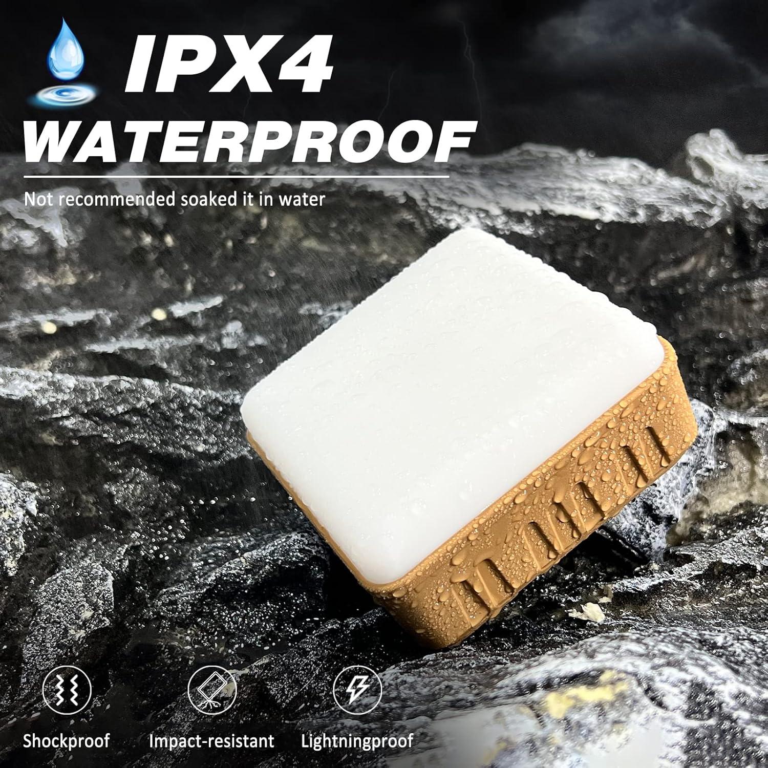 Linterna de Camping DIBMS 2 en 1 Recargable USB 300LM 4 Piezas