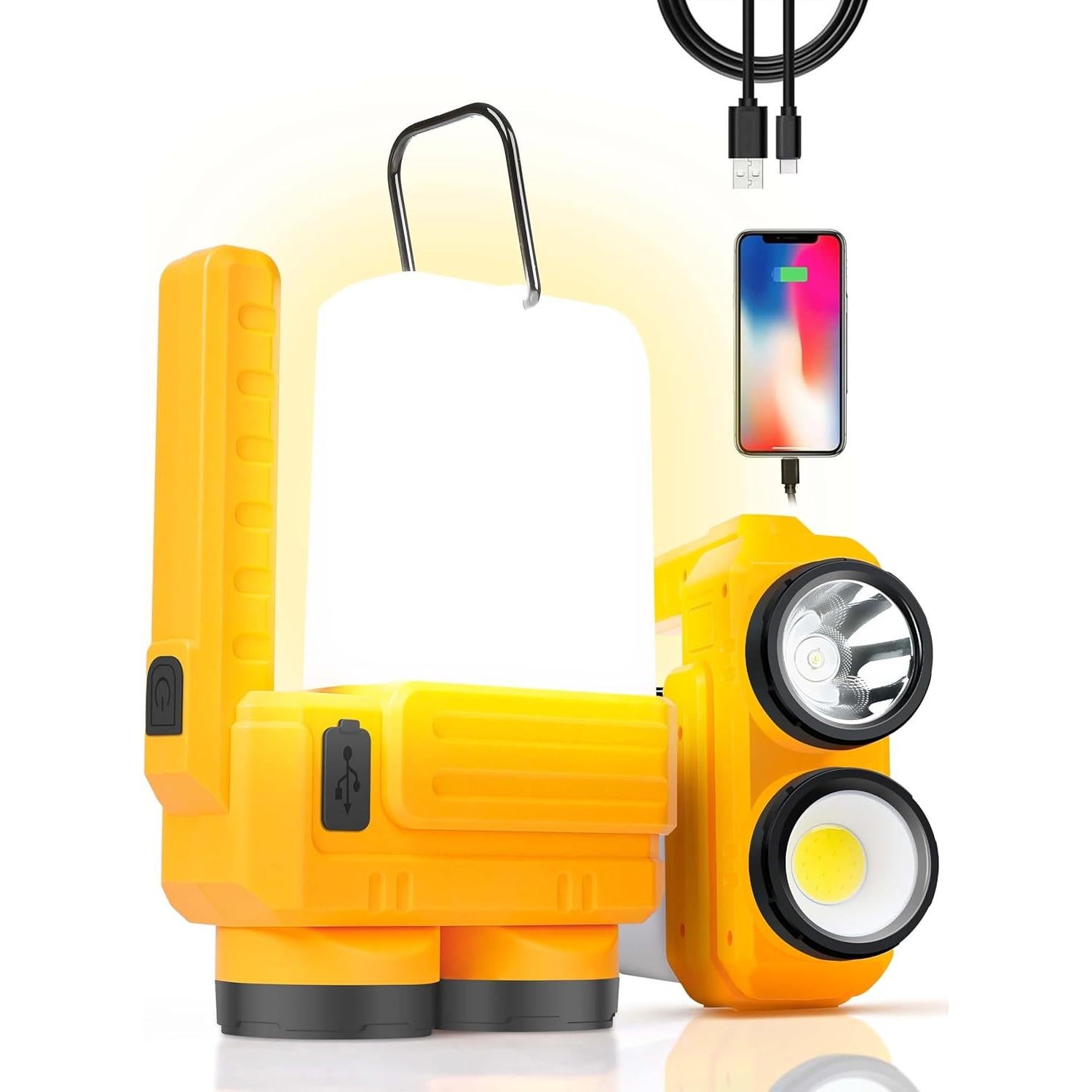 Linterna de Camping LED Anhay Recargable 1000LM Impermeable