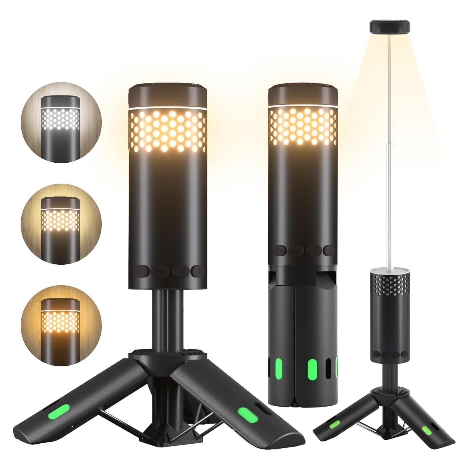 Linterna de Camping Recargable Dchyyds 10000mAh Telescópica