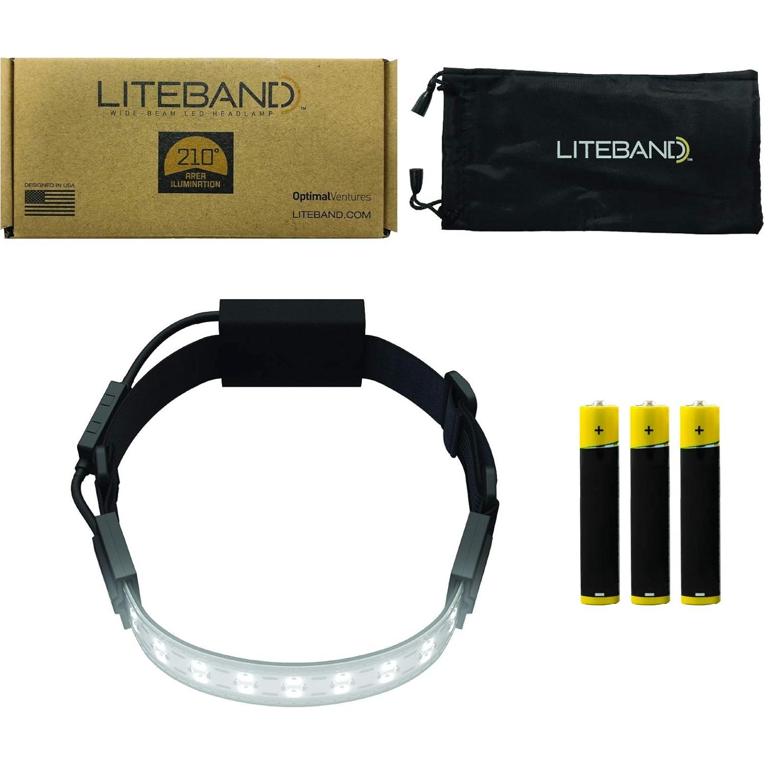 Linterna Frontal LED Liteband FLEX 300 Lúmenes, 3 AAA