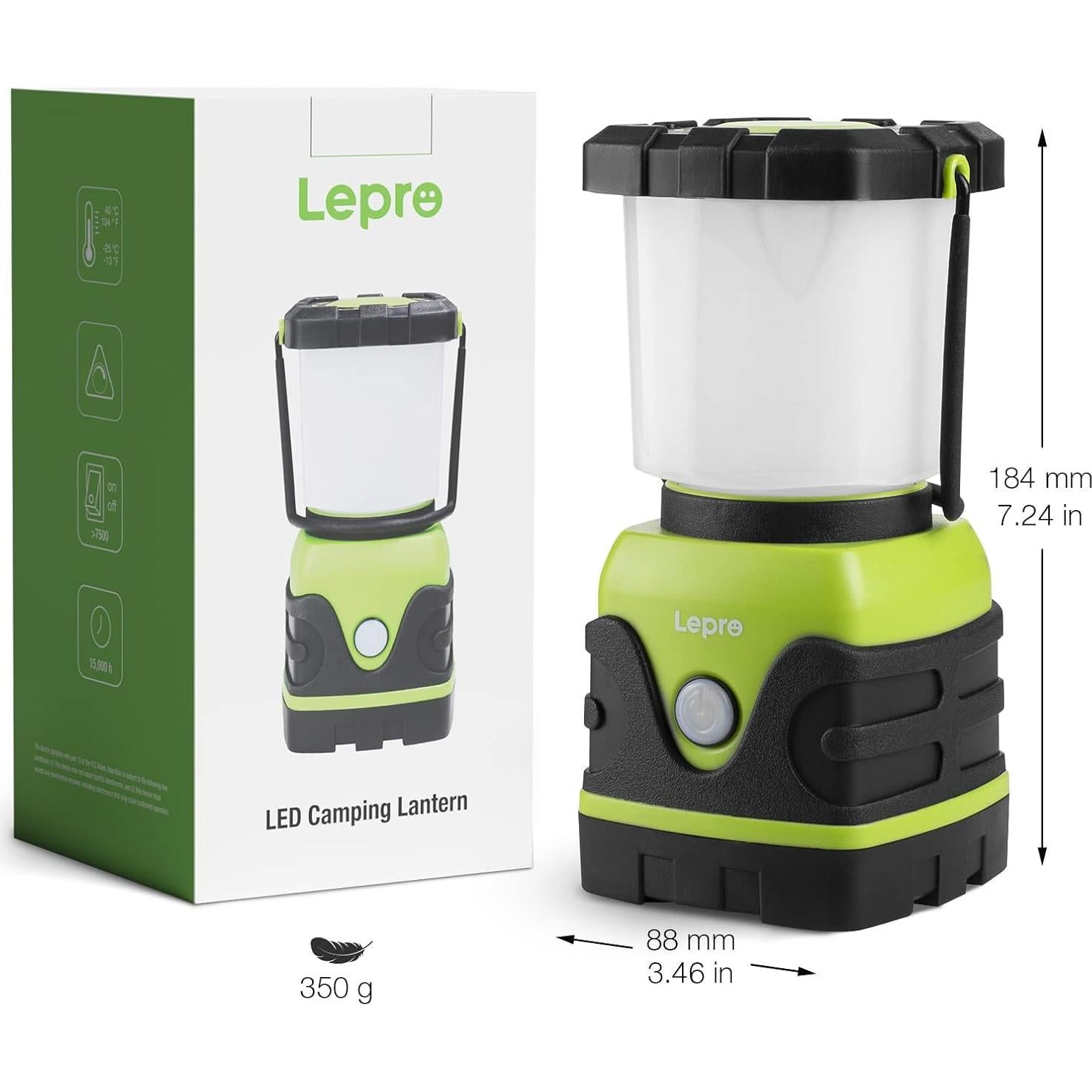 Linterna de Camping Lepro LED 1600LM Recargable IPX4 4400mAh