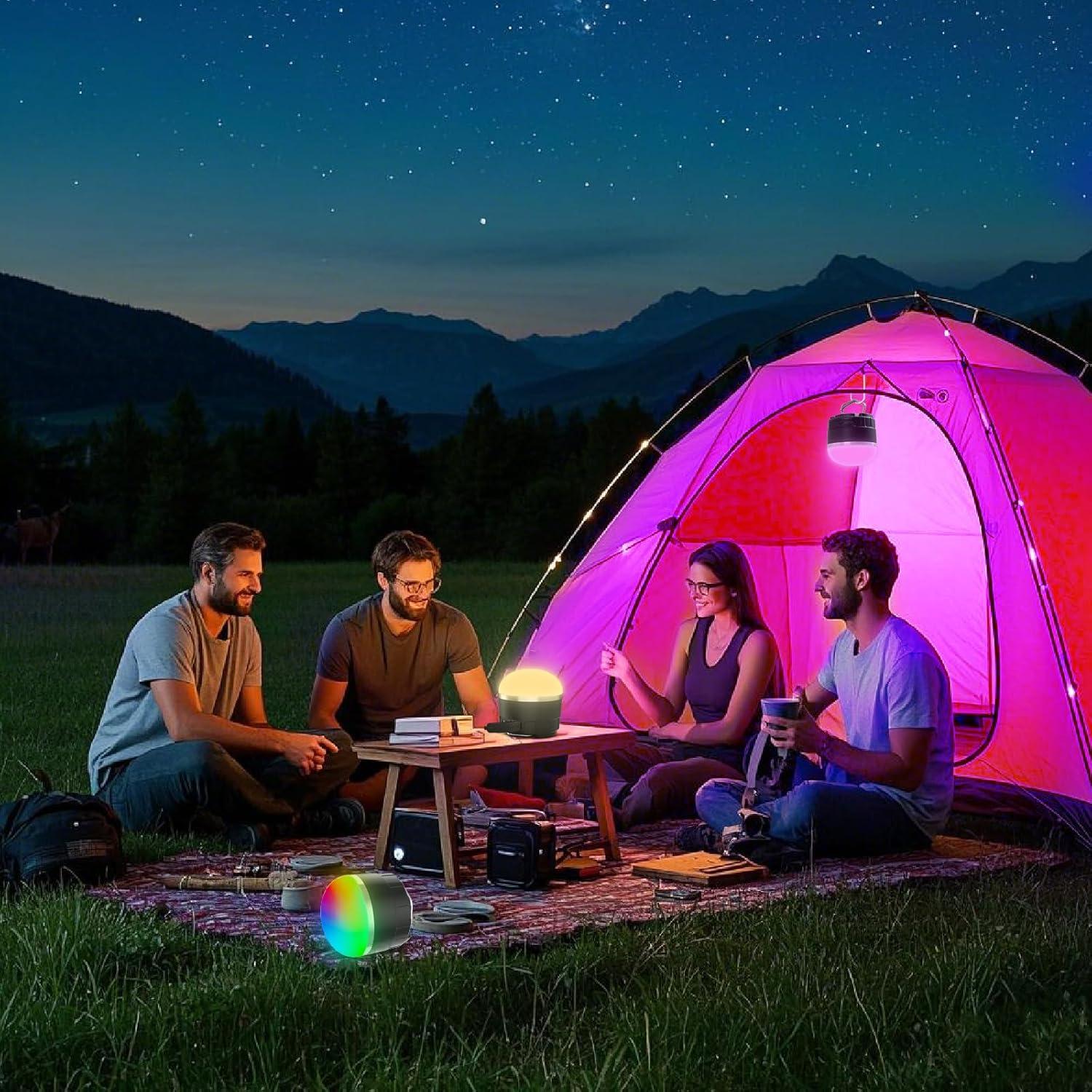 Linterna de Camping LED Recargable Dengfire 1000LM 4000mAh