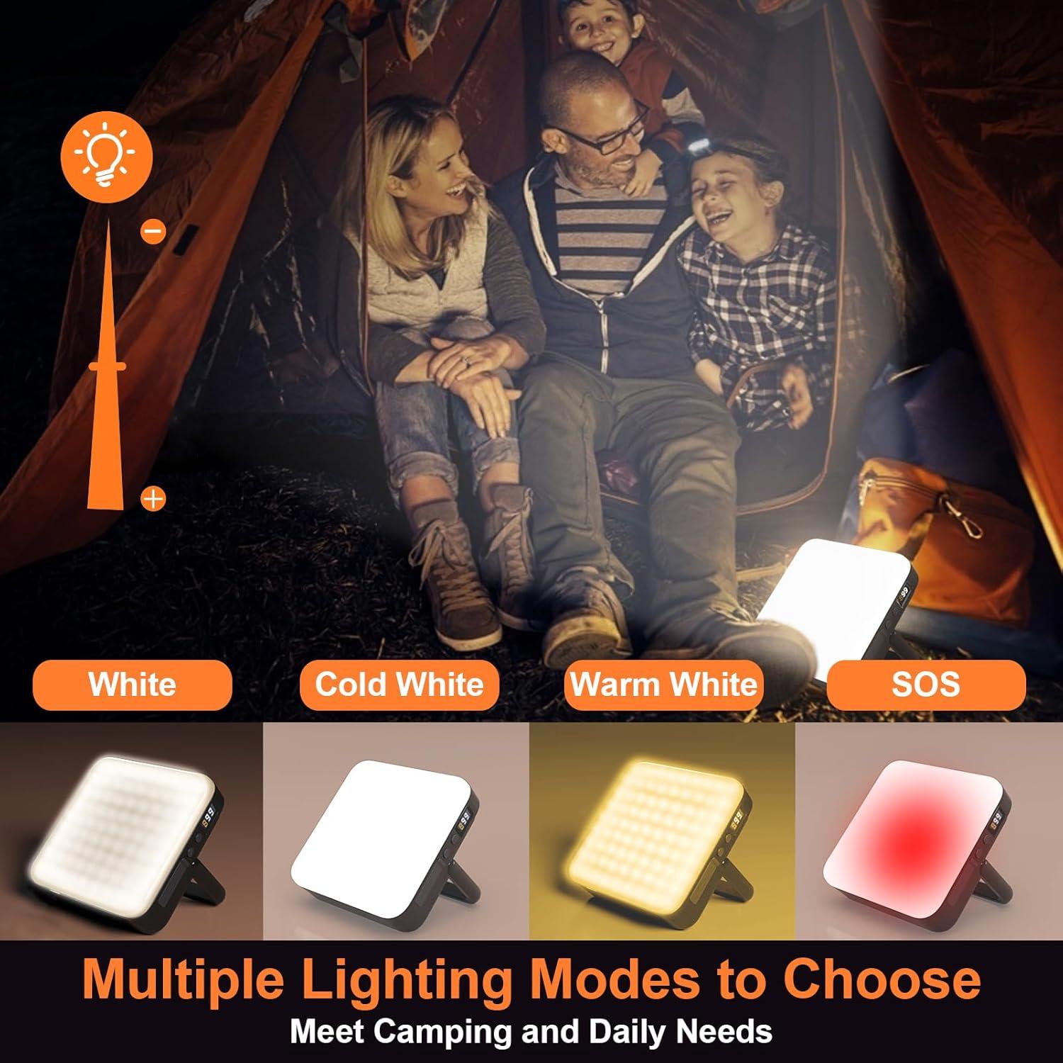 Linterna de Camping LED JUXWONE 13500mAh 4000LM Impermeable