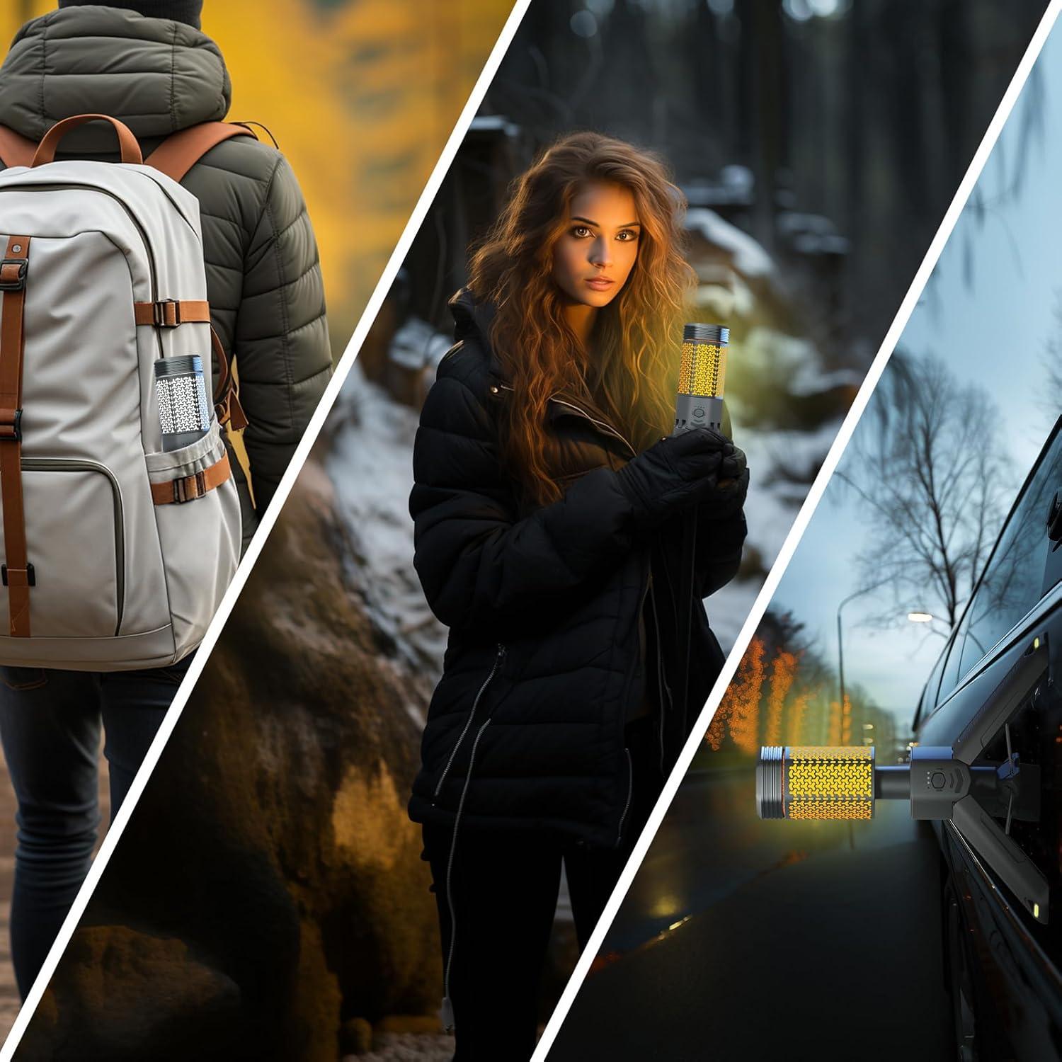 Linterna Telescópica Plegable Siibbea VP-CL 10500mAh Gris