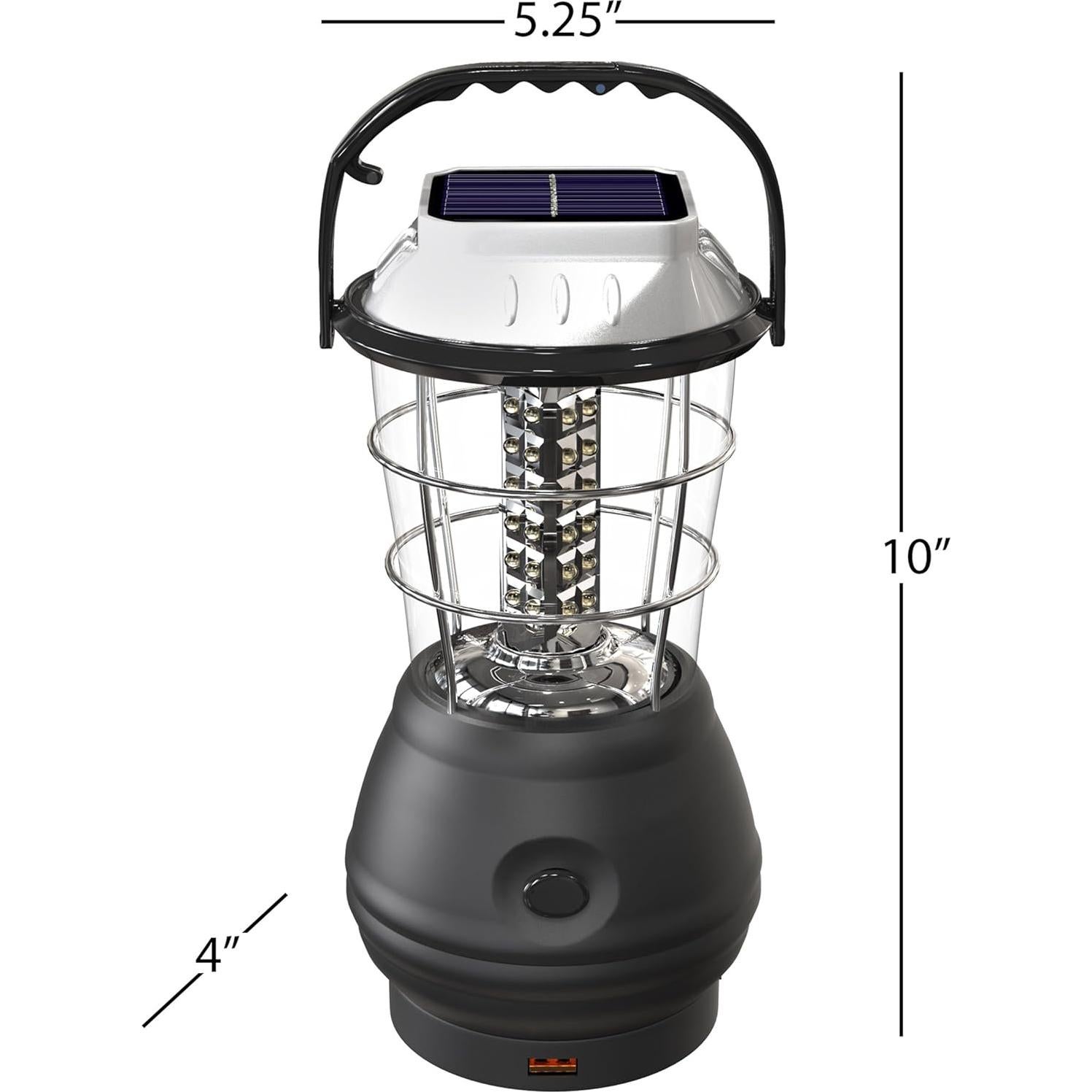Linterna Solar y Dynamo Whetstone 180 Lúmenes Recargable