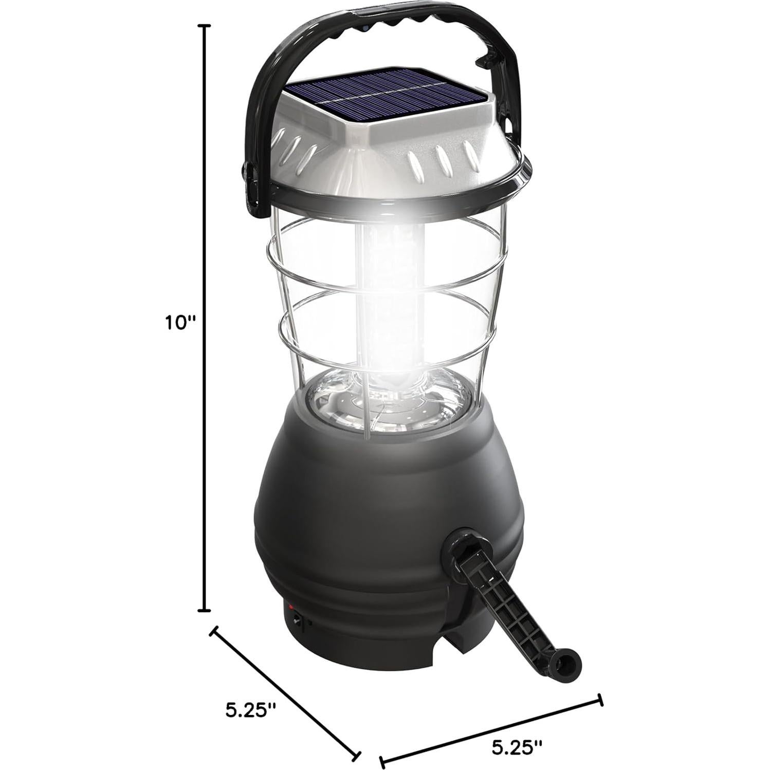 Linterna Solar y Dynamo Whetstone 180 Lúmenes Recargable
