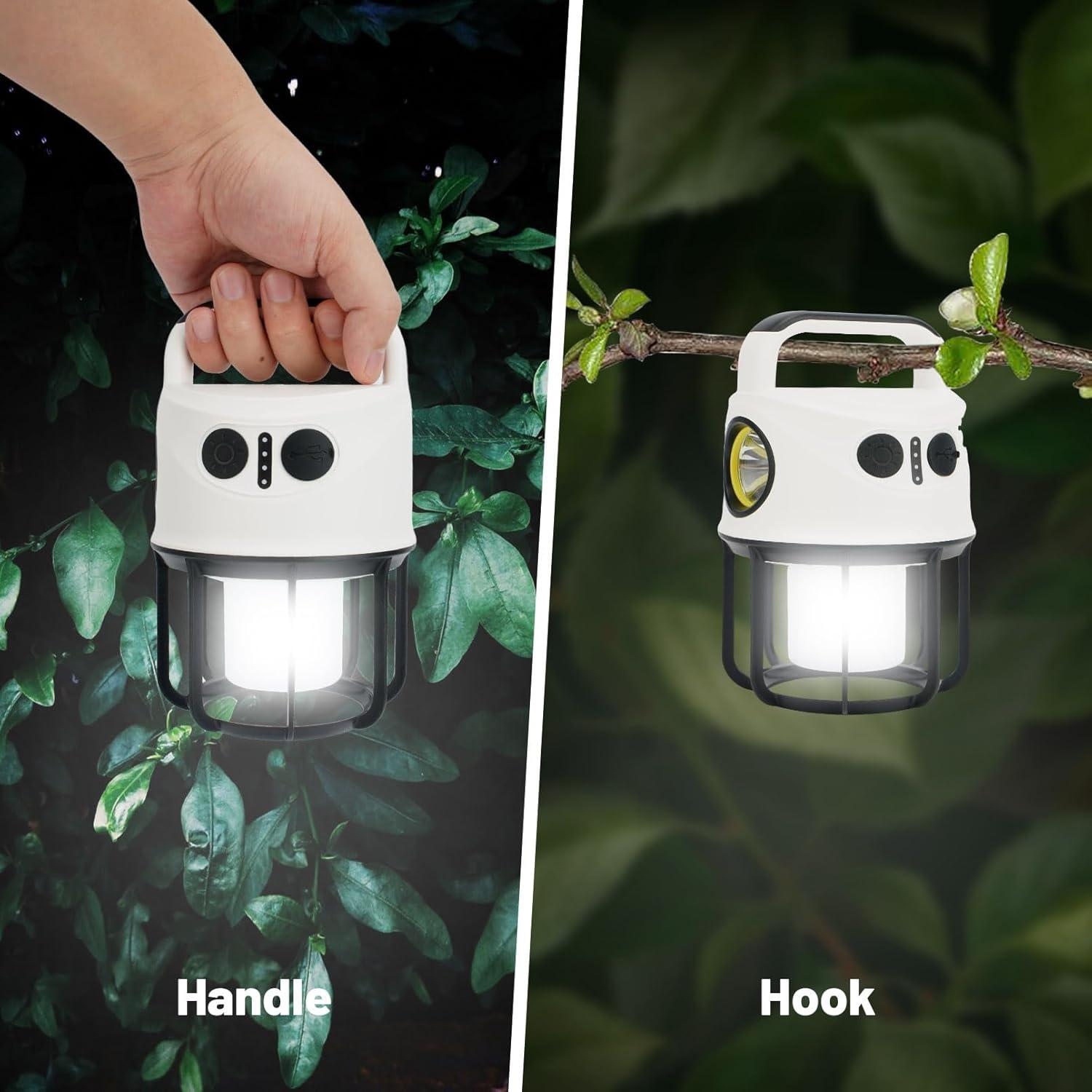 Linterna de Camping Recargable JAMISAY IPX4 LED 2400mAh